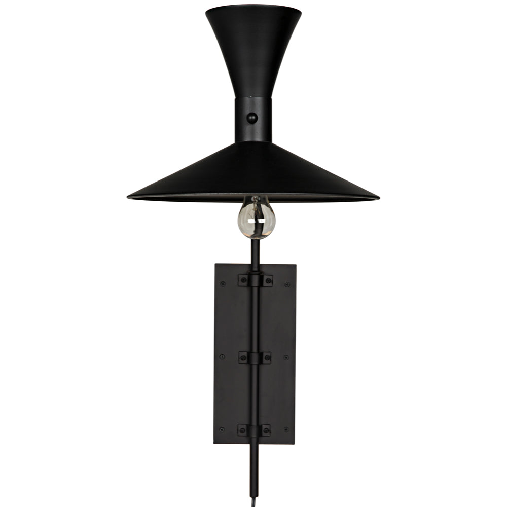 Enzo Sconce Sconces Noir , Black Friday Sale Noir Furniture Sale, Old Bones Co, Mid Century Furniture Sale, Four Hands Furniture, Black Friday Sale Enzo Sconce,Gus Sale, Perigold Enzo Sconce Sconces Black Friday Sale , Perigold Sale Enzo Sconce,Enzo Sconce Lulu and Georgia, Burke Decor Sale Enzo Sconce, www.oldbonesco.com