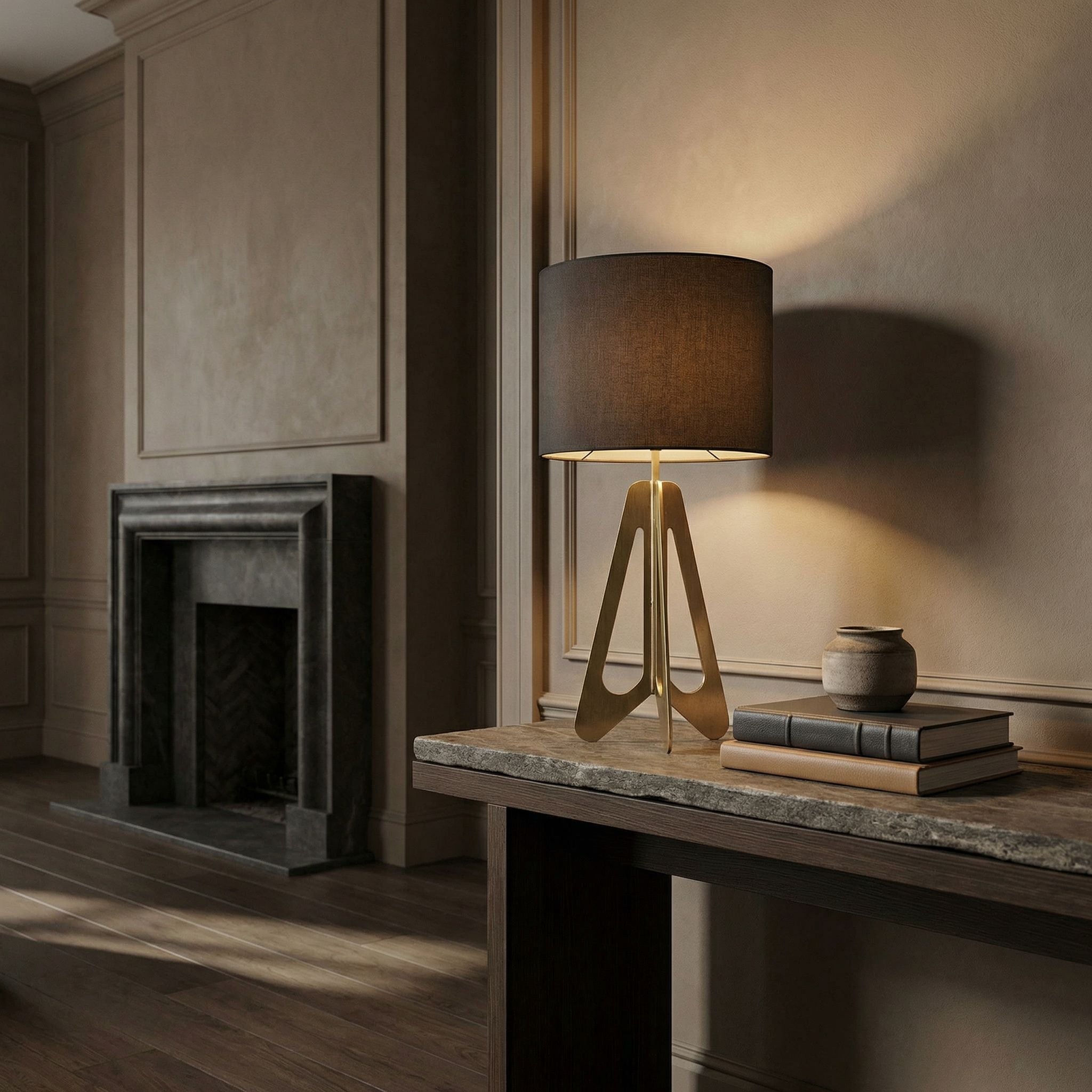 Candis Lamp with Black Shade