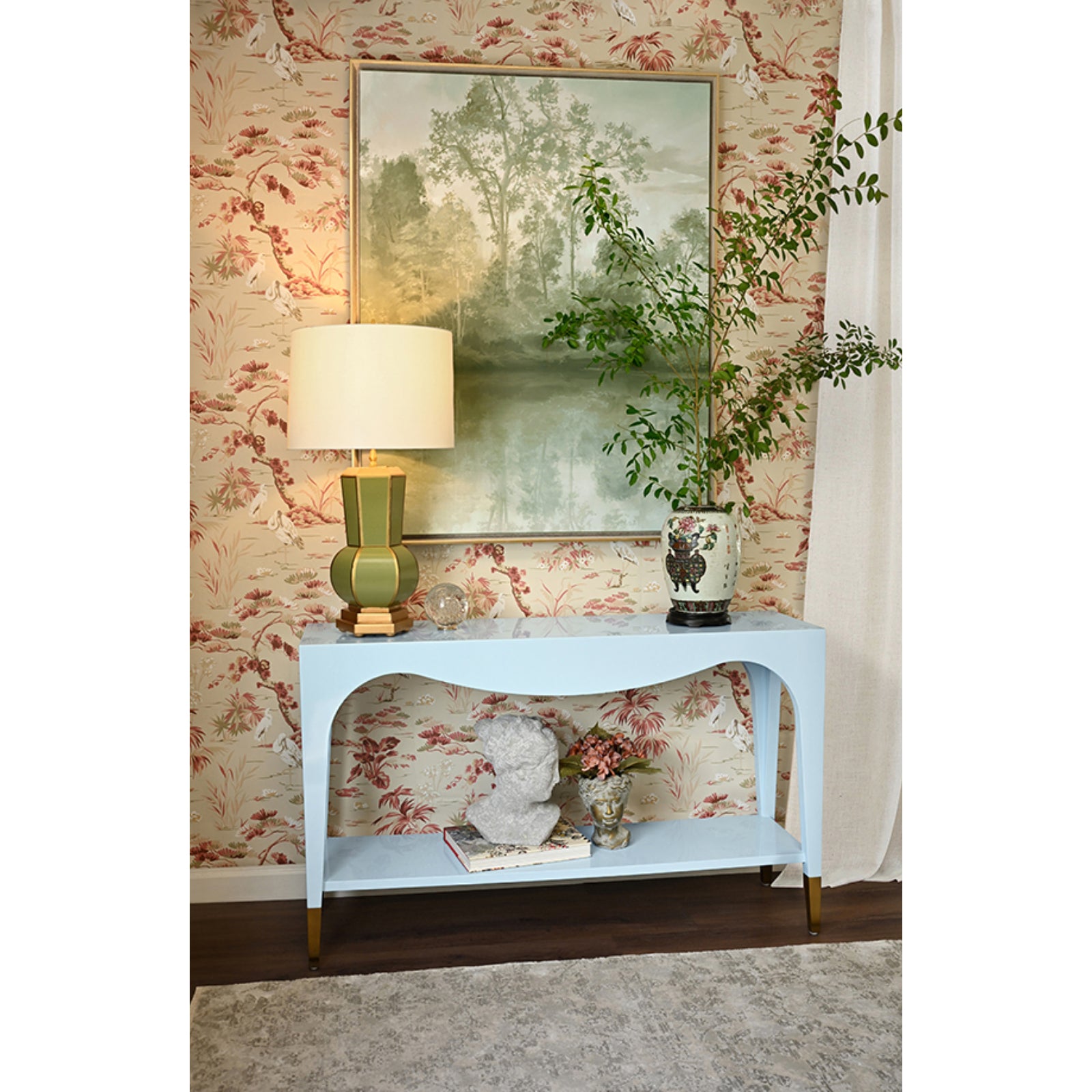 Laverne Two Tier Tapered Leg Console