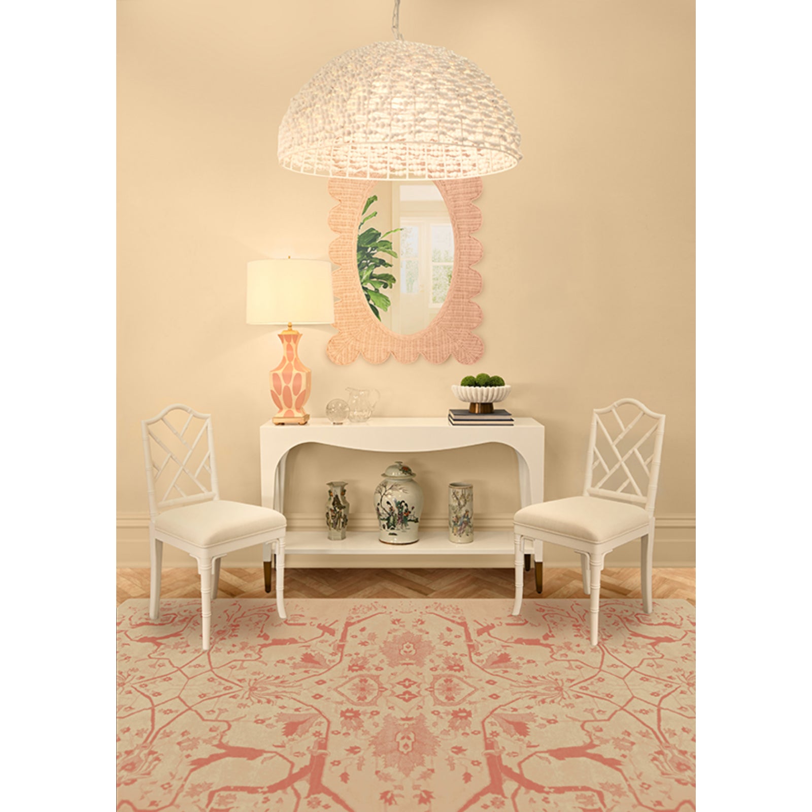 Laverne Two Tier Tapered Leg Console