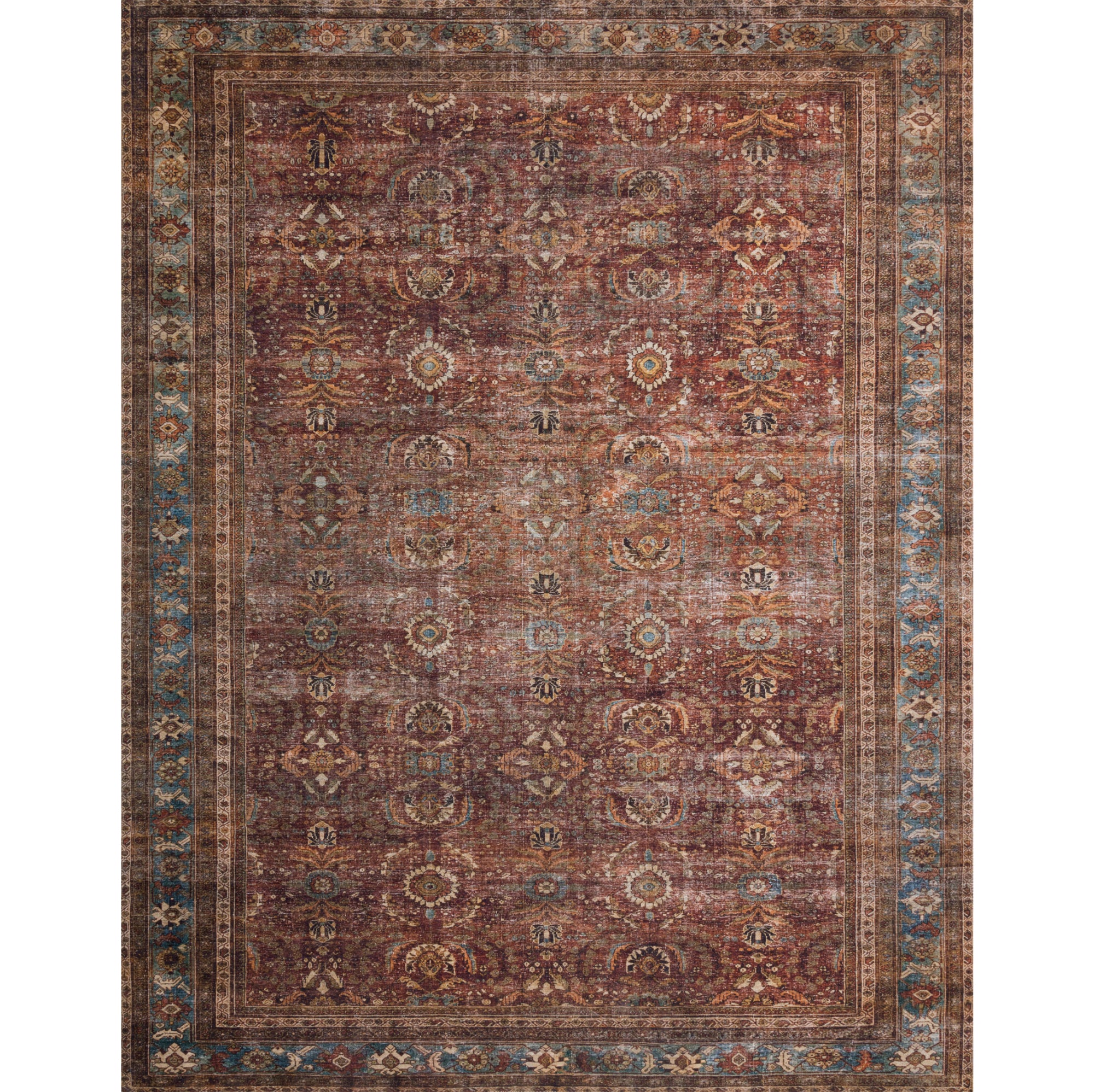 Loloi Layla Brick/Blue Rug