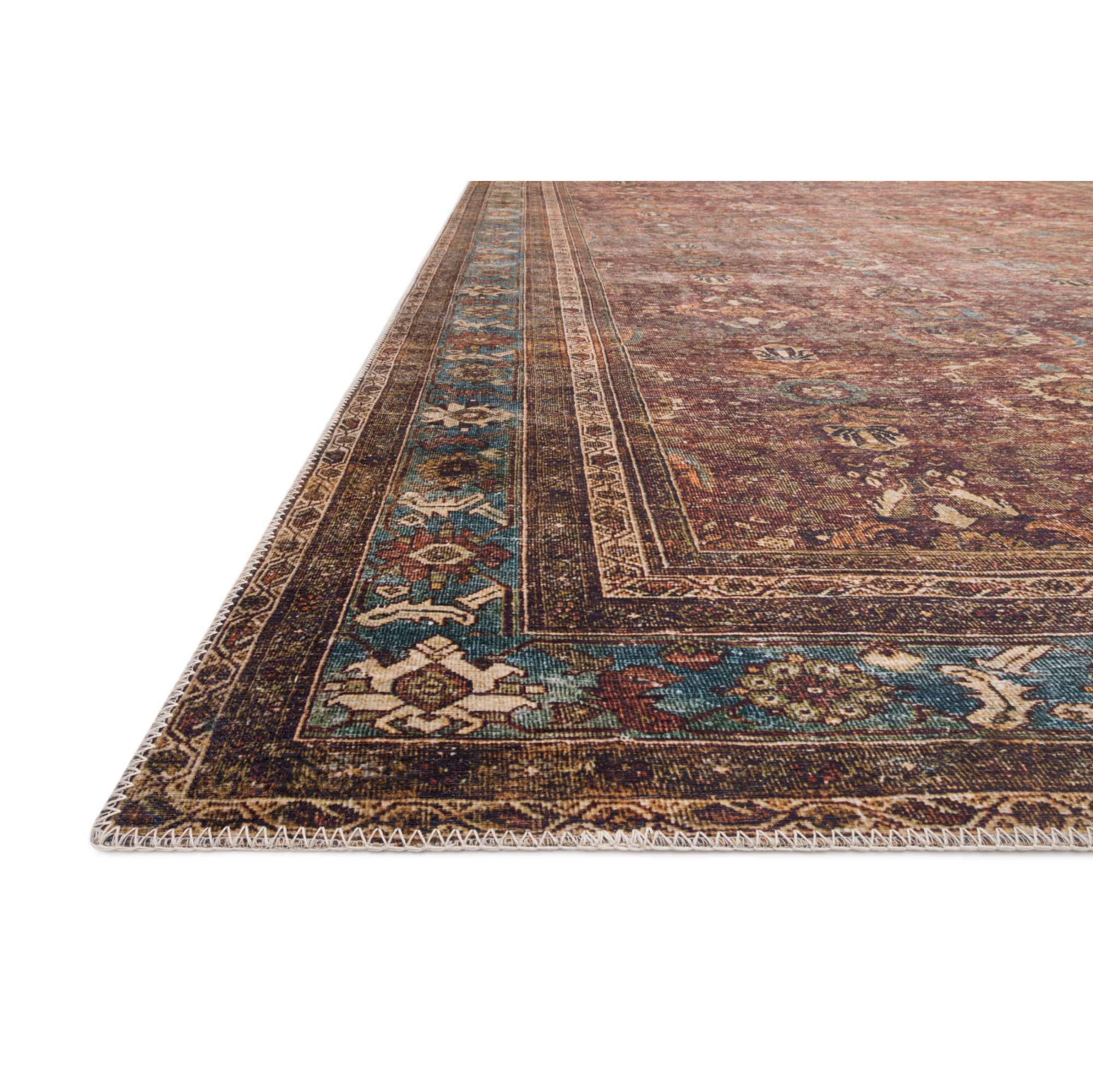 Loloi Layla Brick/Blue Rug