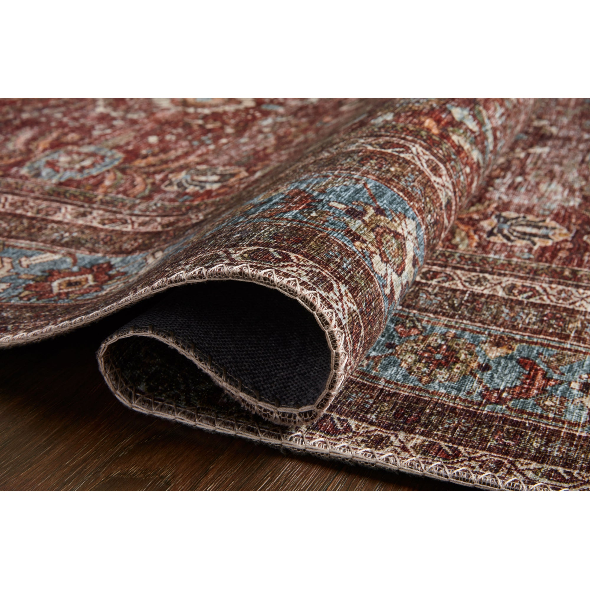 Loloi Layla Brick/Blue Rug