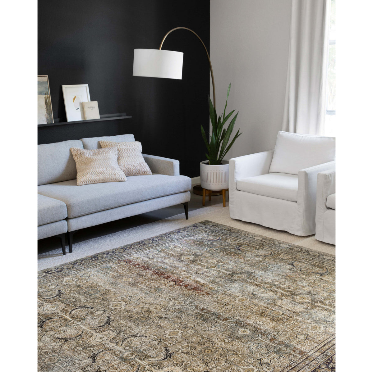 Loloi Layla Olive/Charcoal Rug
