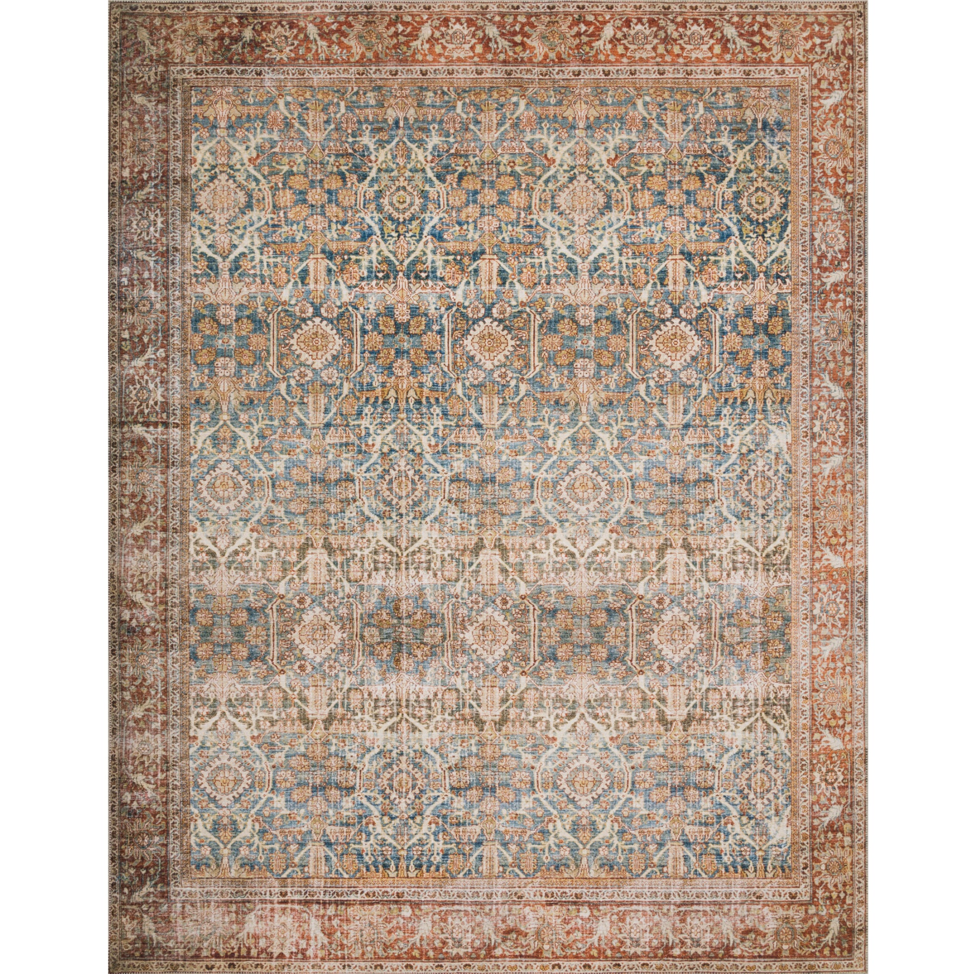 Loloi Layla Ocean/Rust Rug