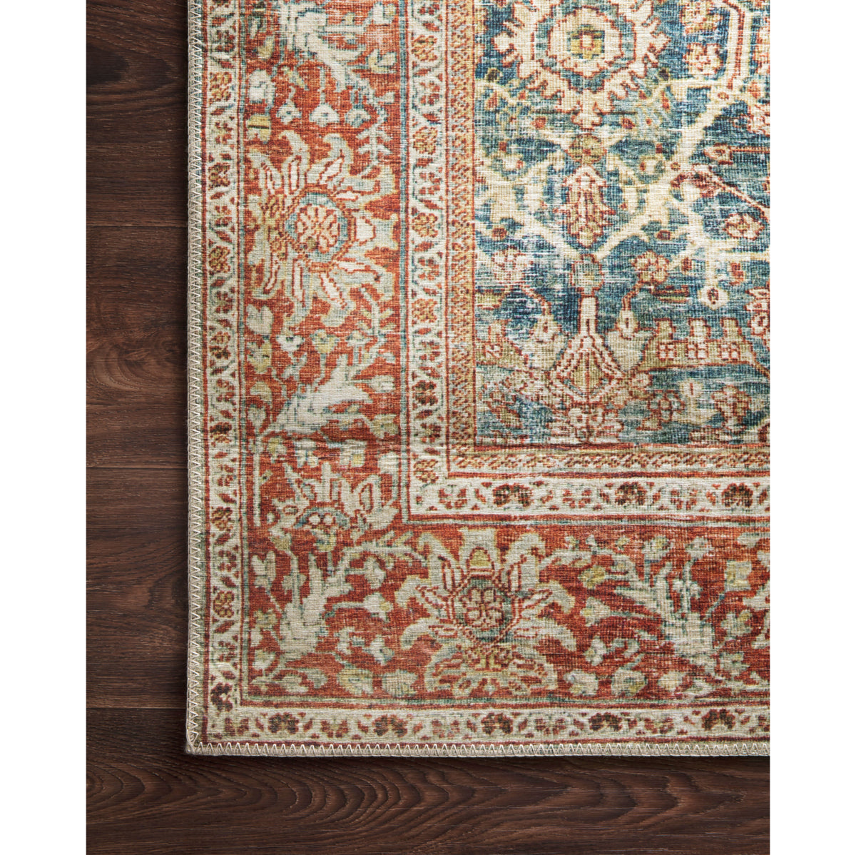 Loloi Layla Ocean/Rust Rug
