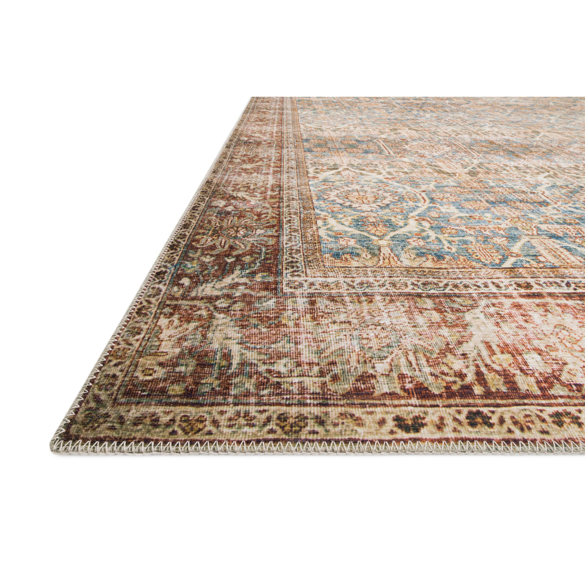 Loloi Layla Ocean/Rust Rug