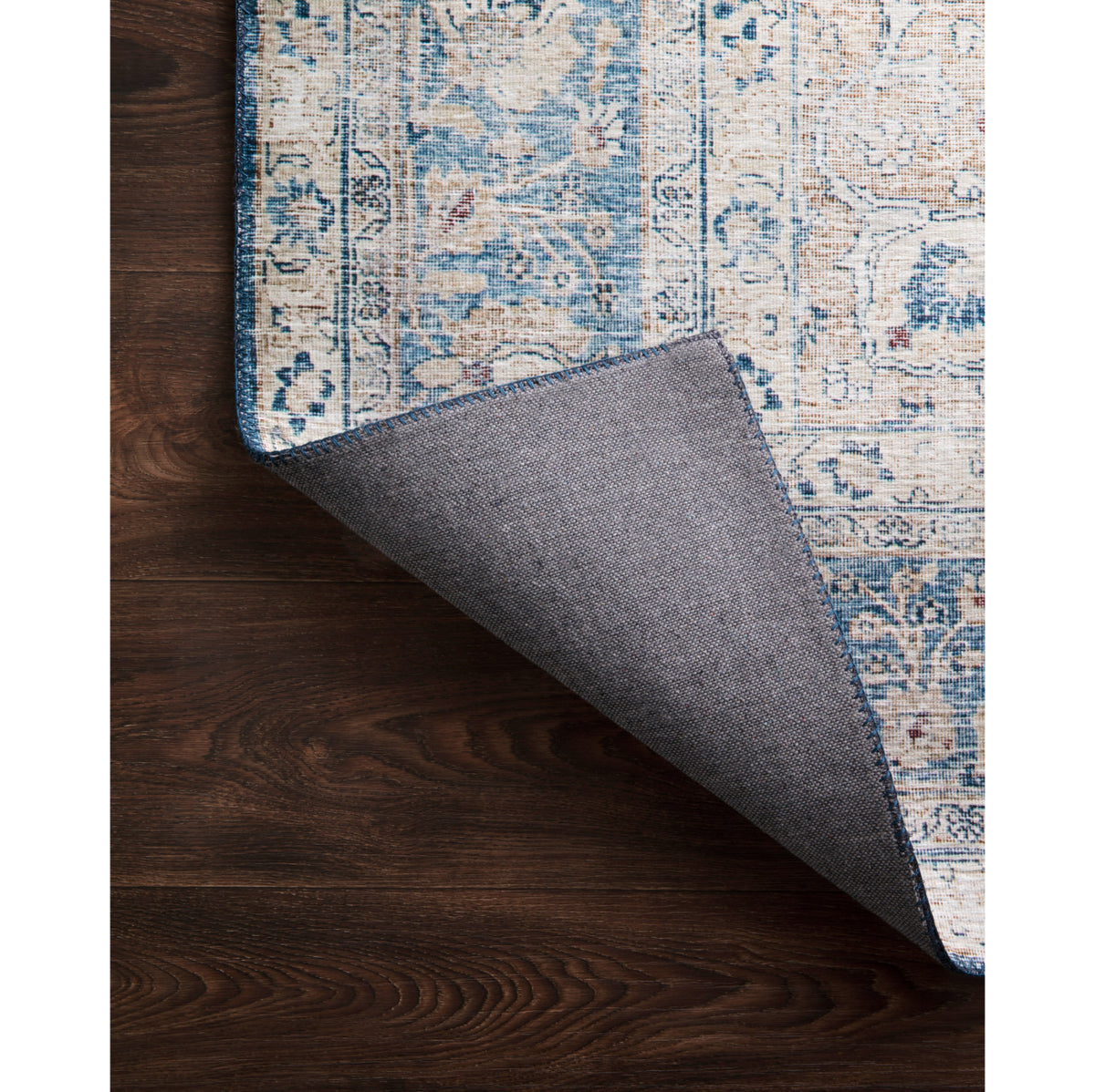 Loloi Layla Blue/Tangerine Rug by Loloi