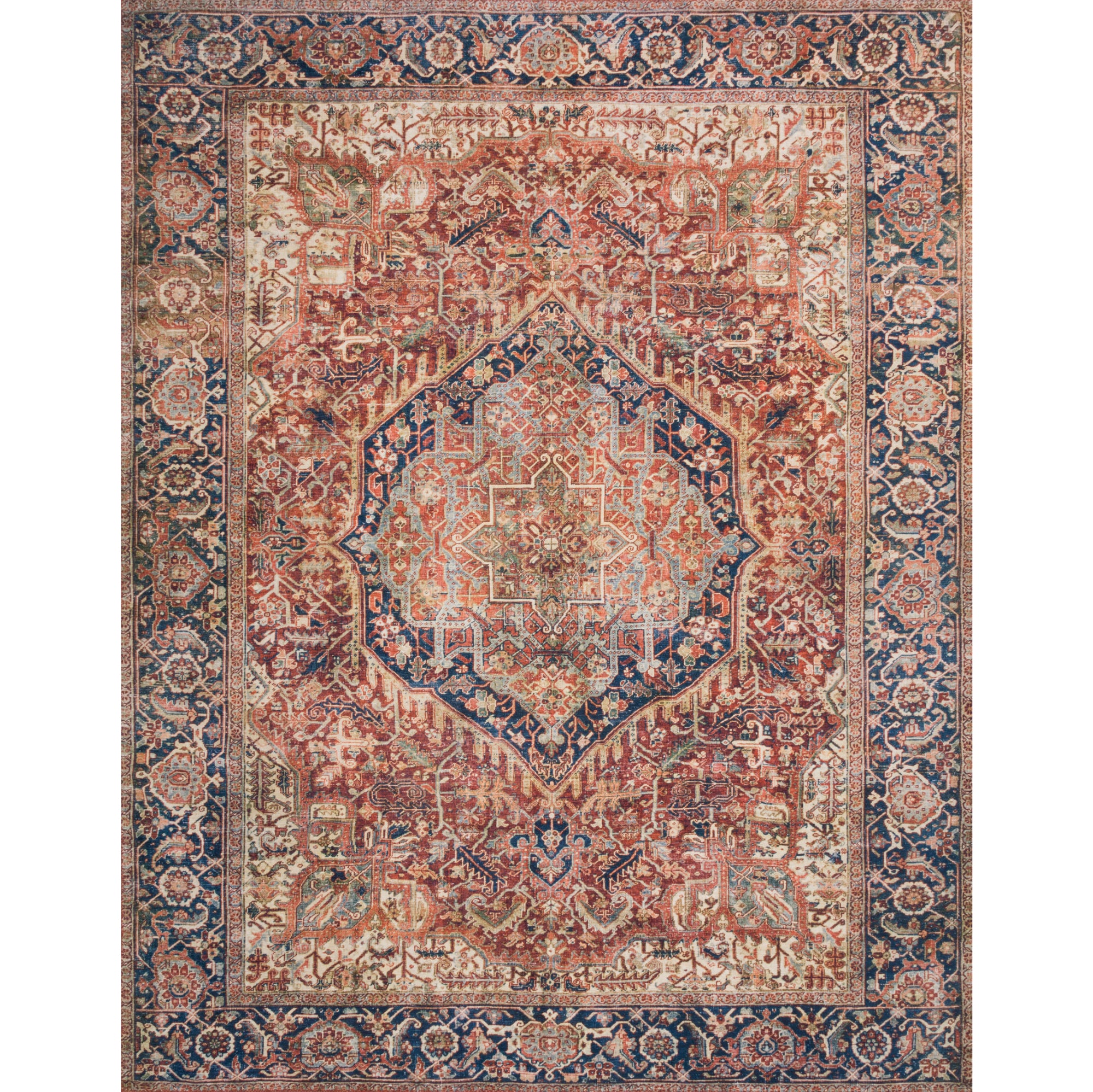 Loloi Layla Red/Navy Rug