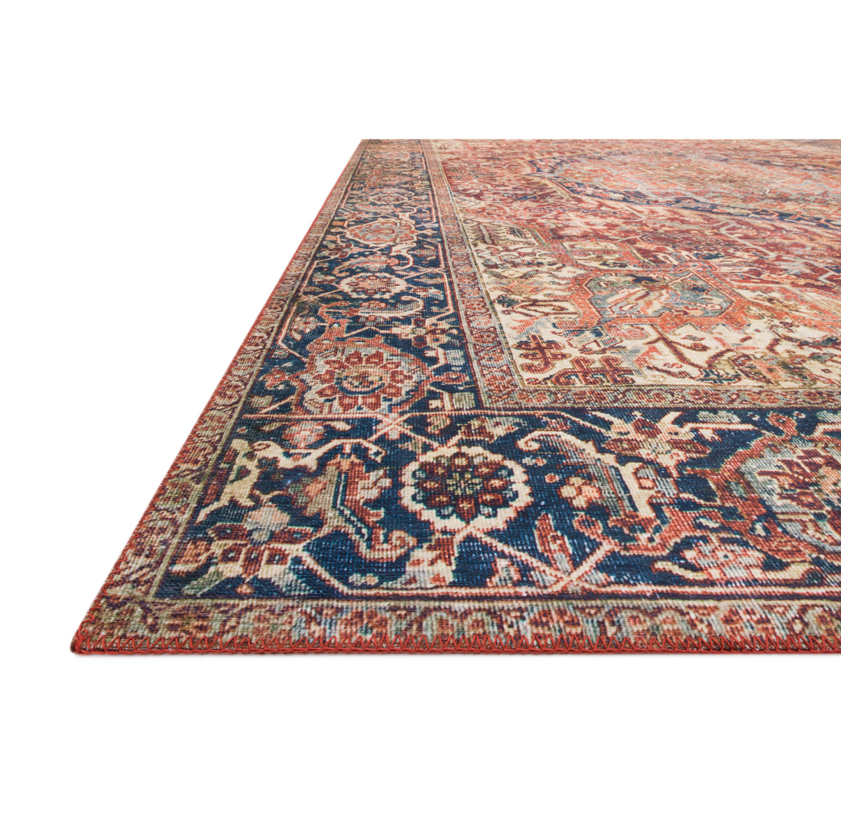 Loloi Layla Red/Navy Rug