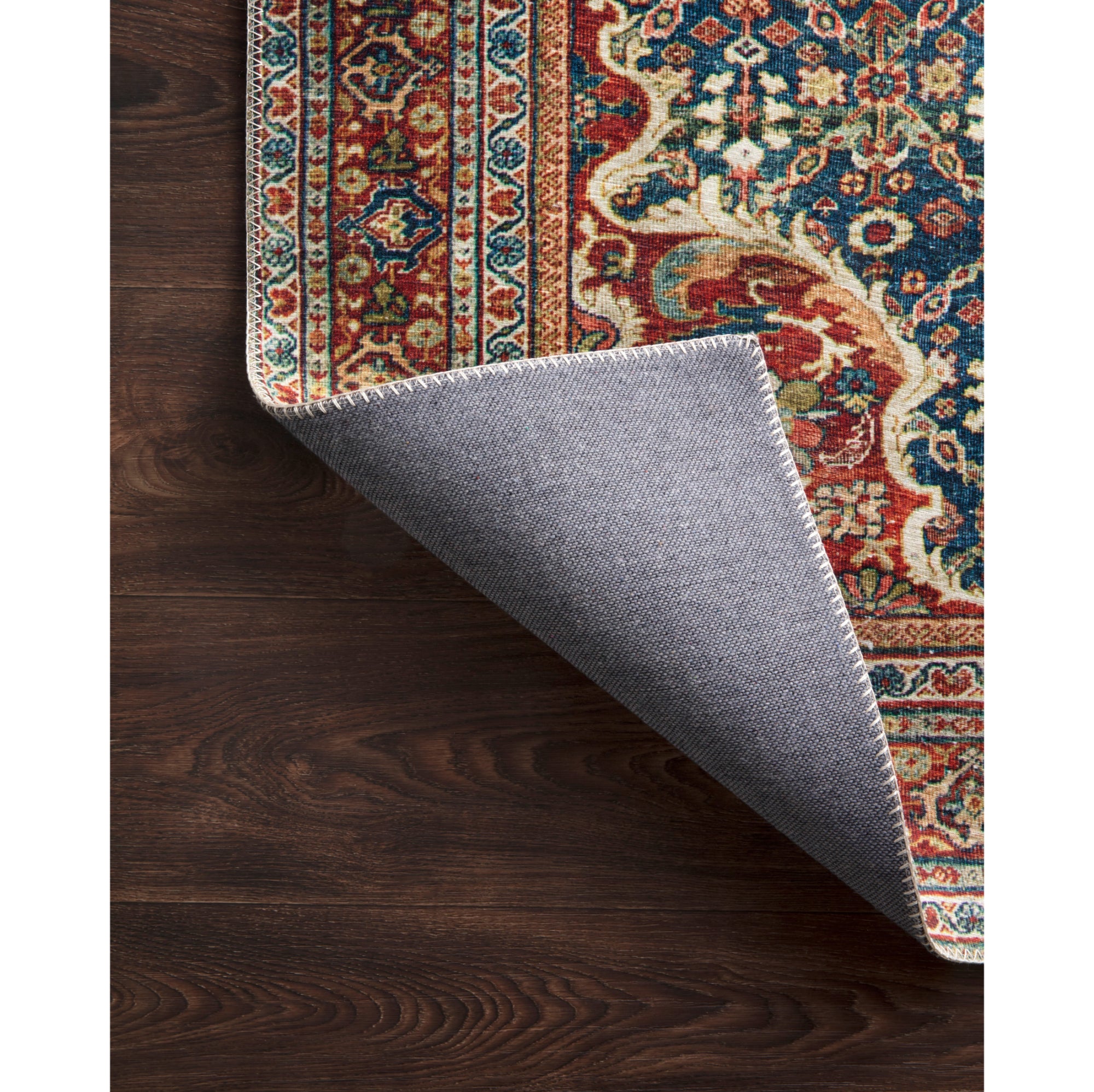 Loloi Layla Cobalt Blue/Spice Rug