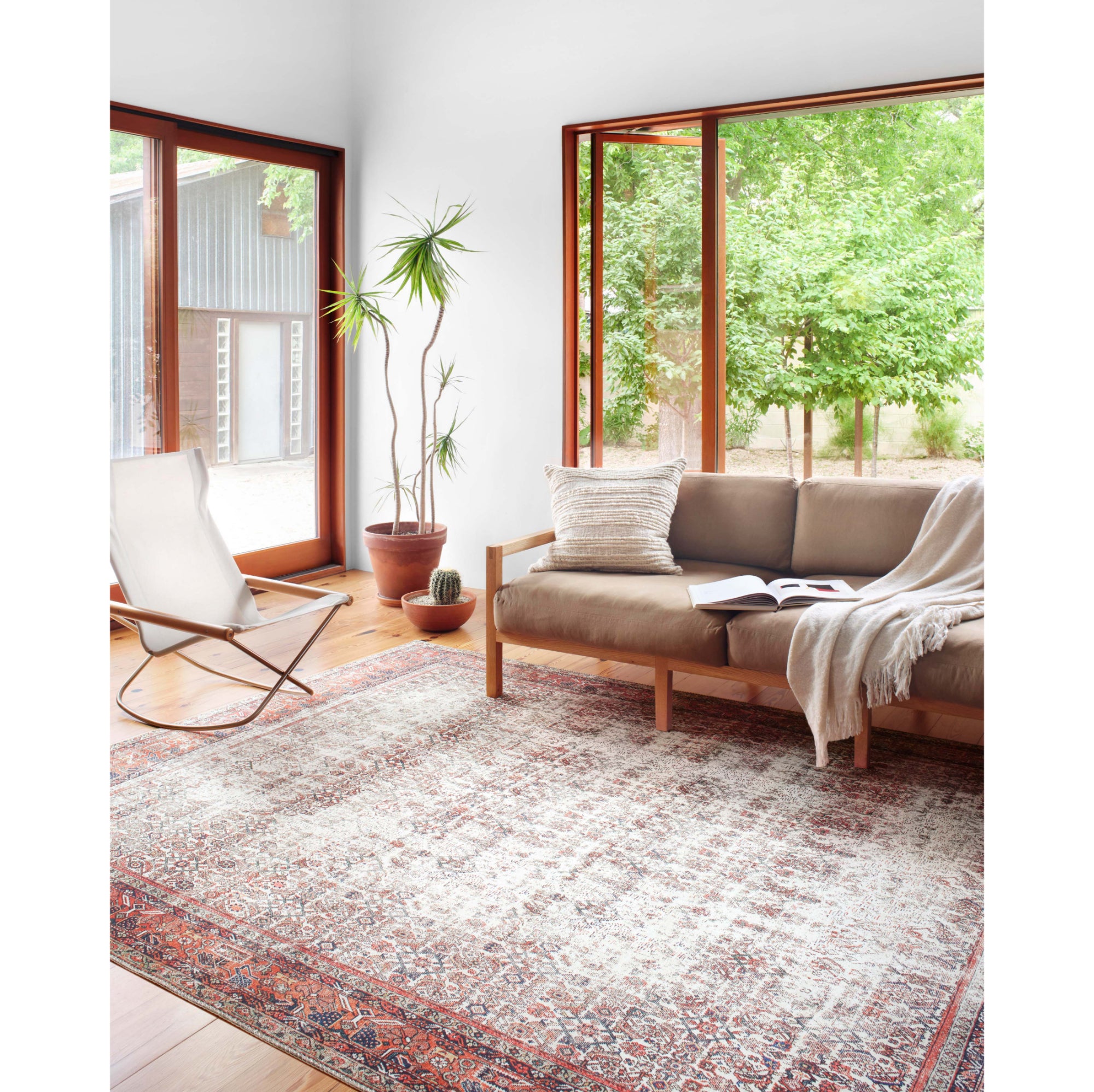 Loloi Layla Ivory/Brick Rug