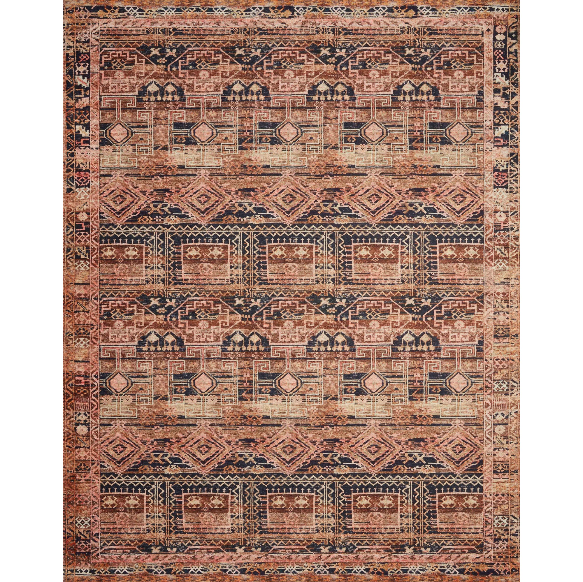 Loloi Layla Mocha/Blush Rug