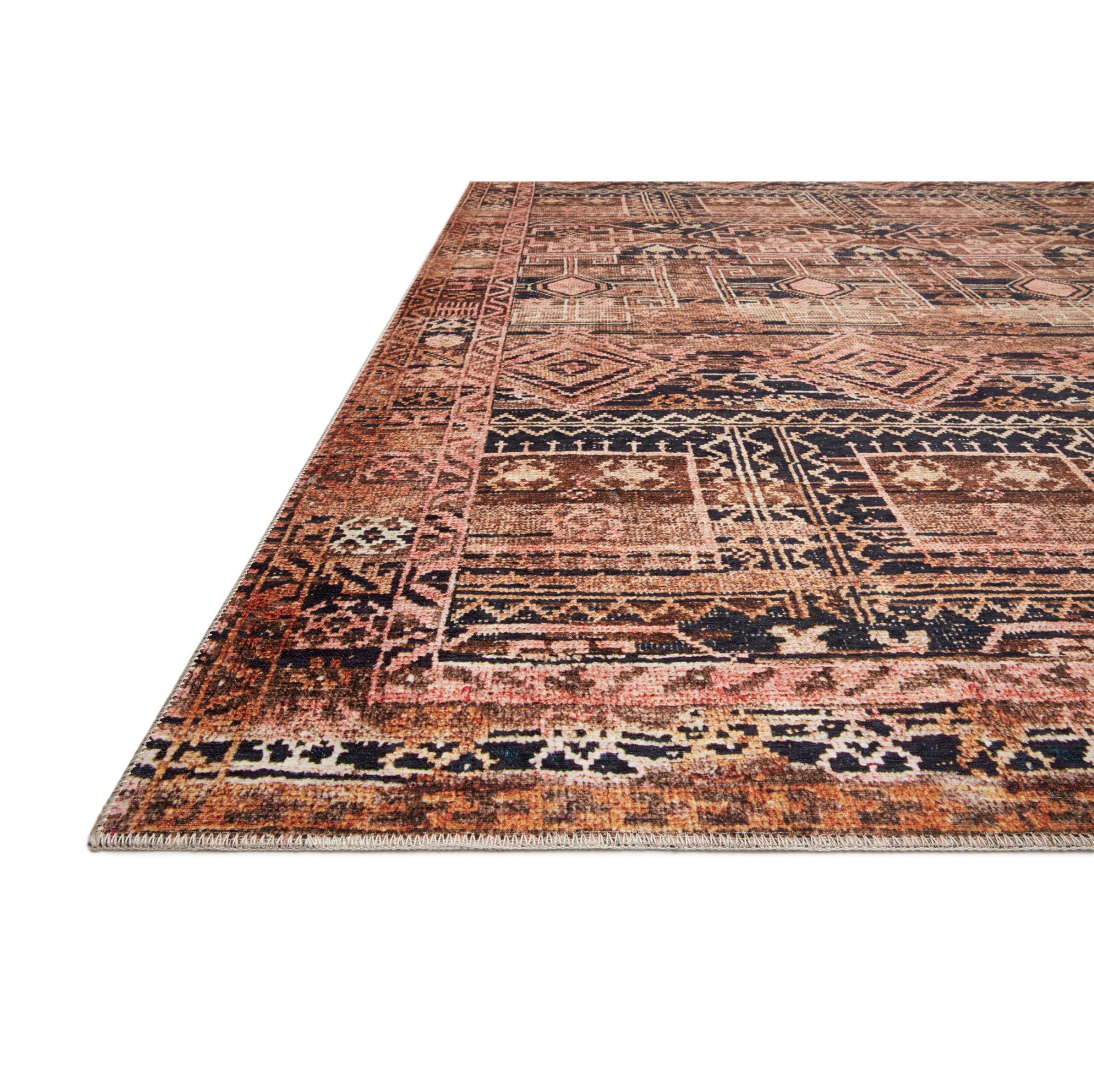 Loloi Layla Mocha/Blush Rug