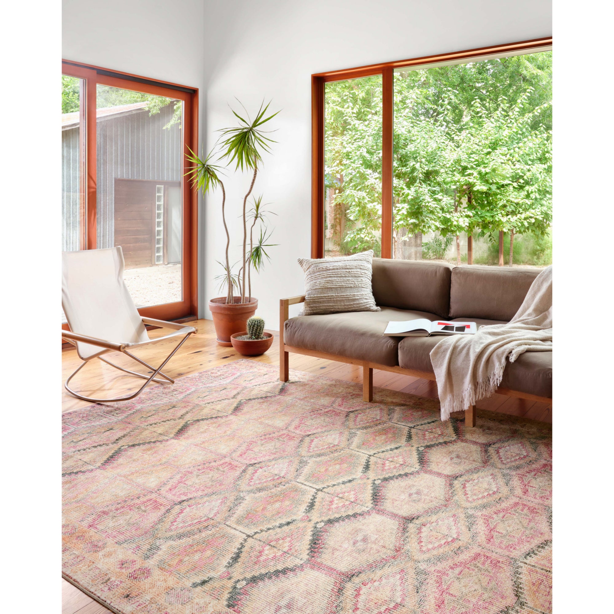 Loloi Layla Pink/Lagoon Rug