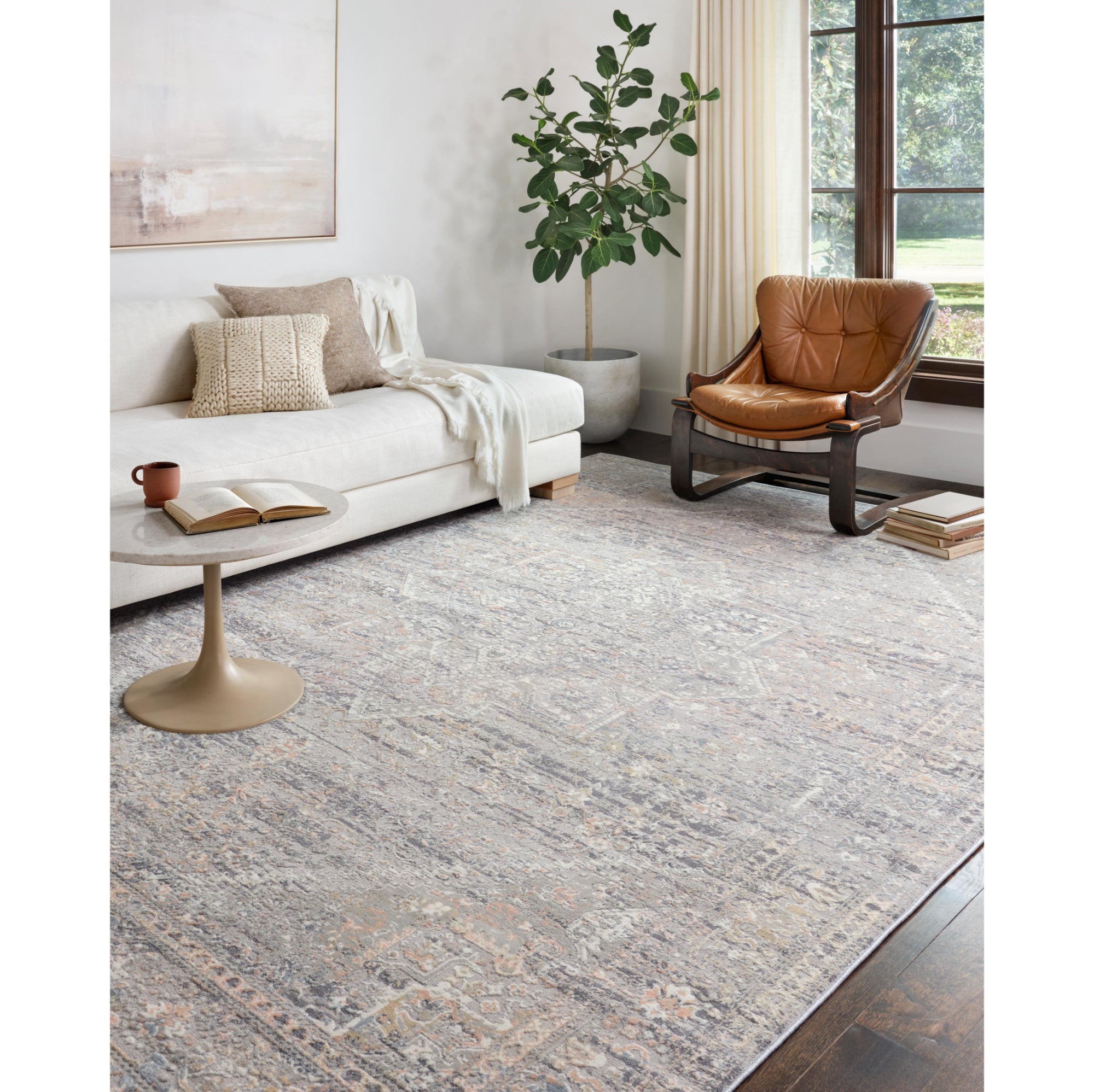 Loloi Lucia Grey/Sunset Rug