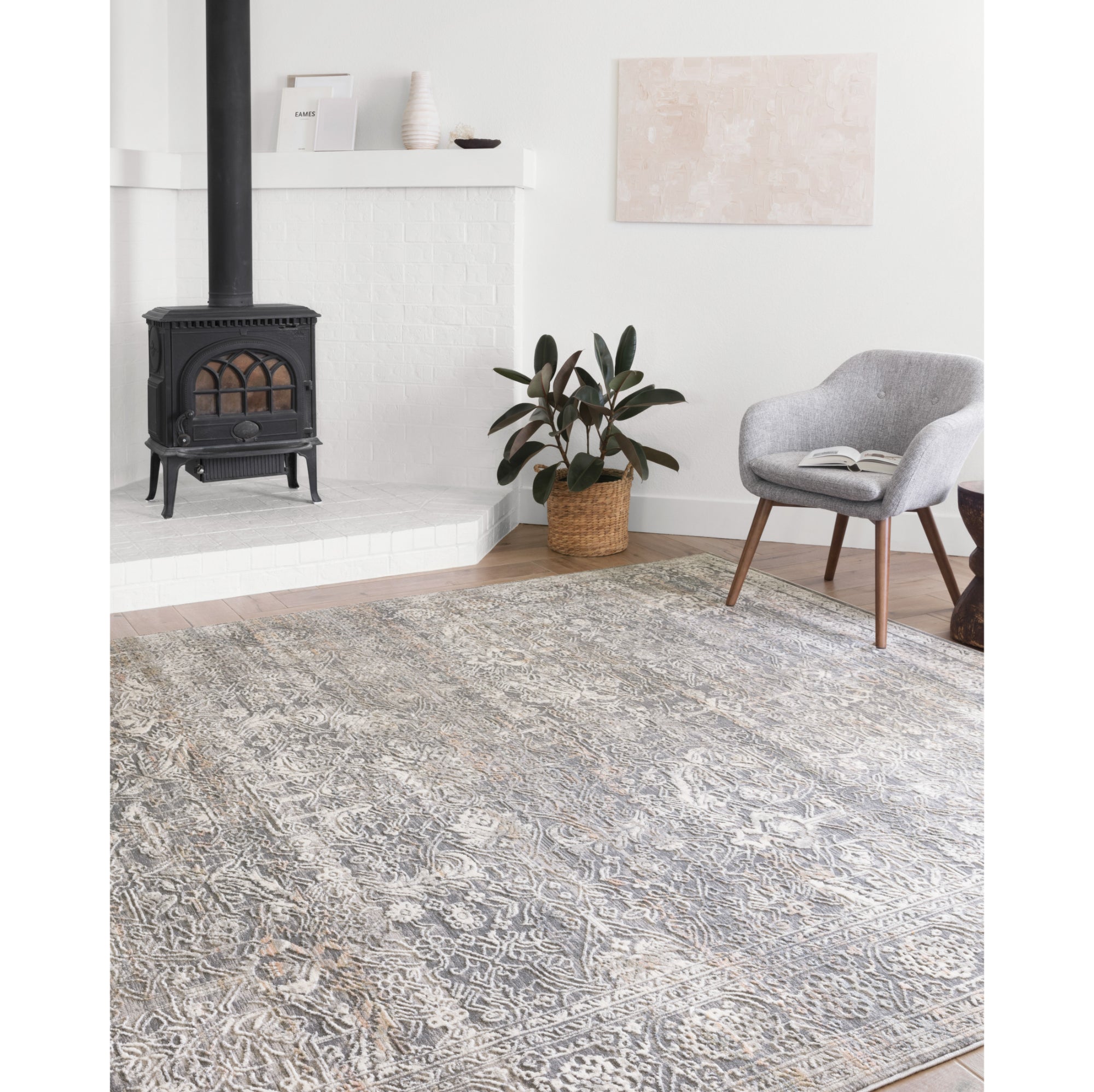 Loloi Lucia Steel/Ivory Rug