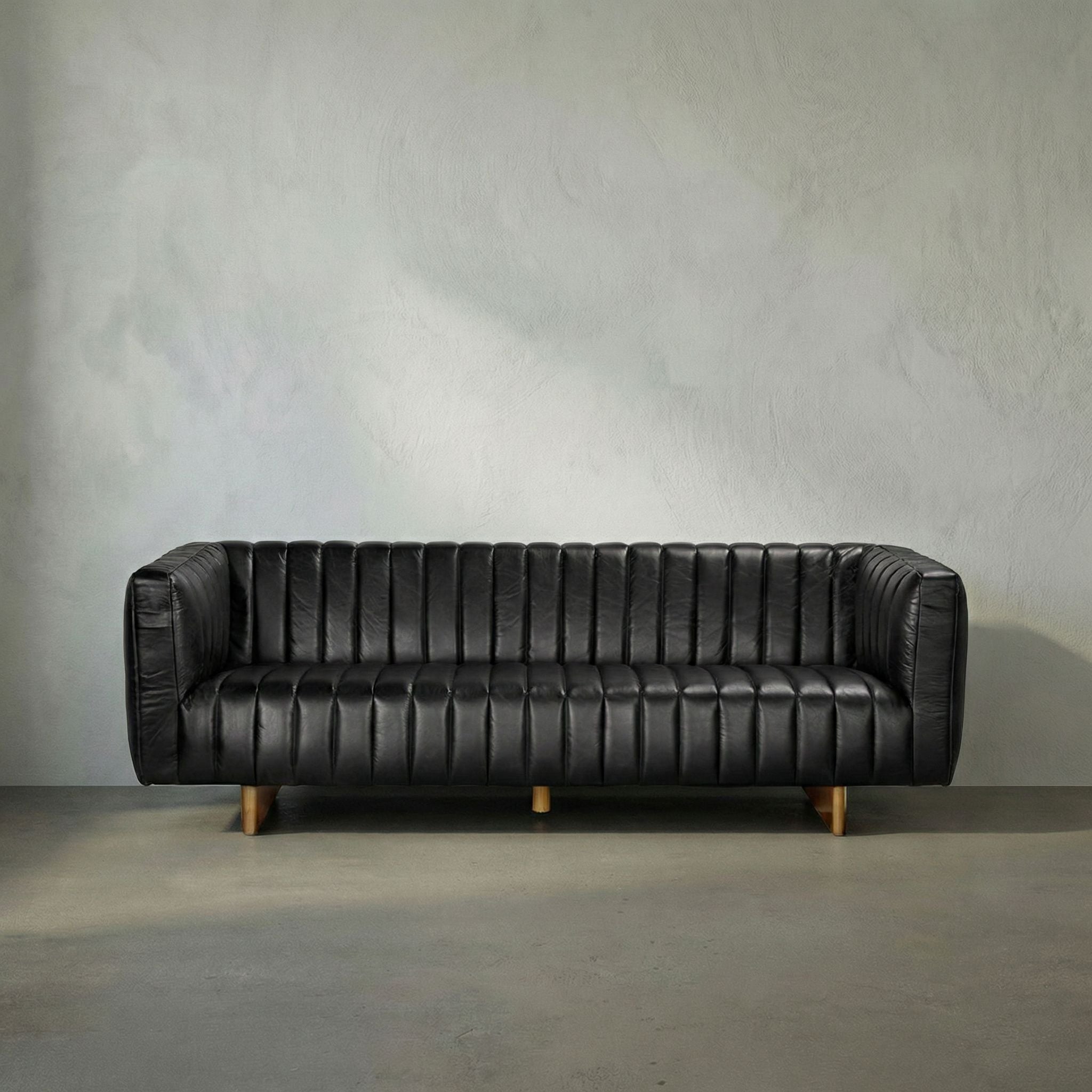 Khann Leather Sofa