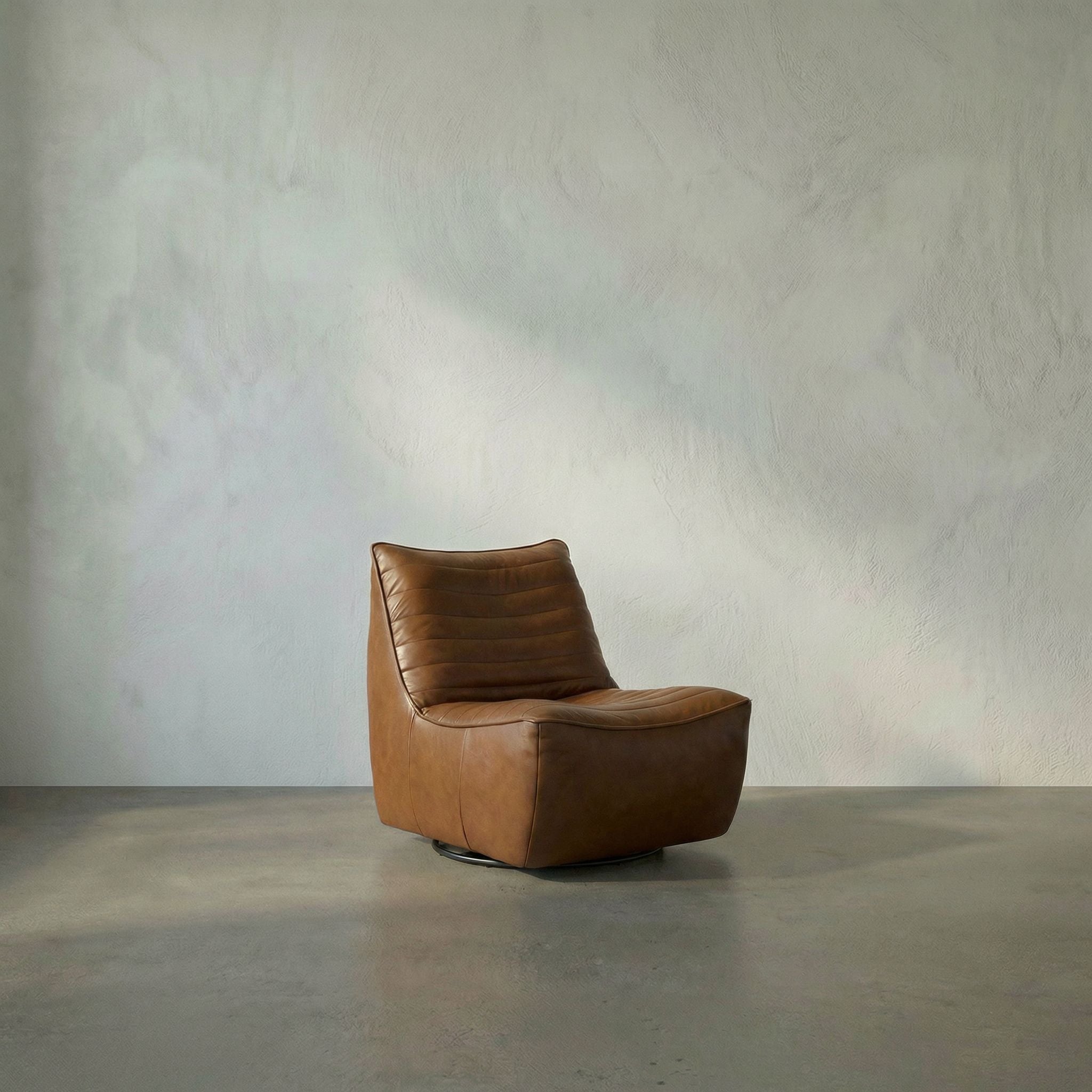 Mcclain Leather Swivel Chair