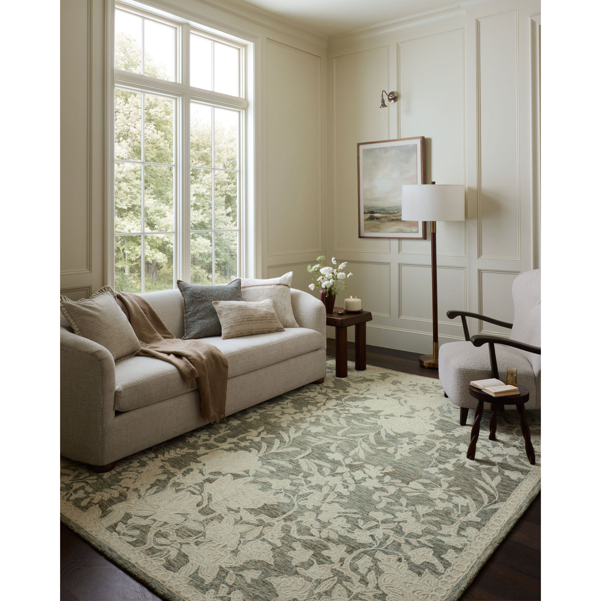 Loloi Lenore Lagoon/Wheat Rug