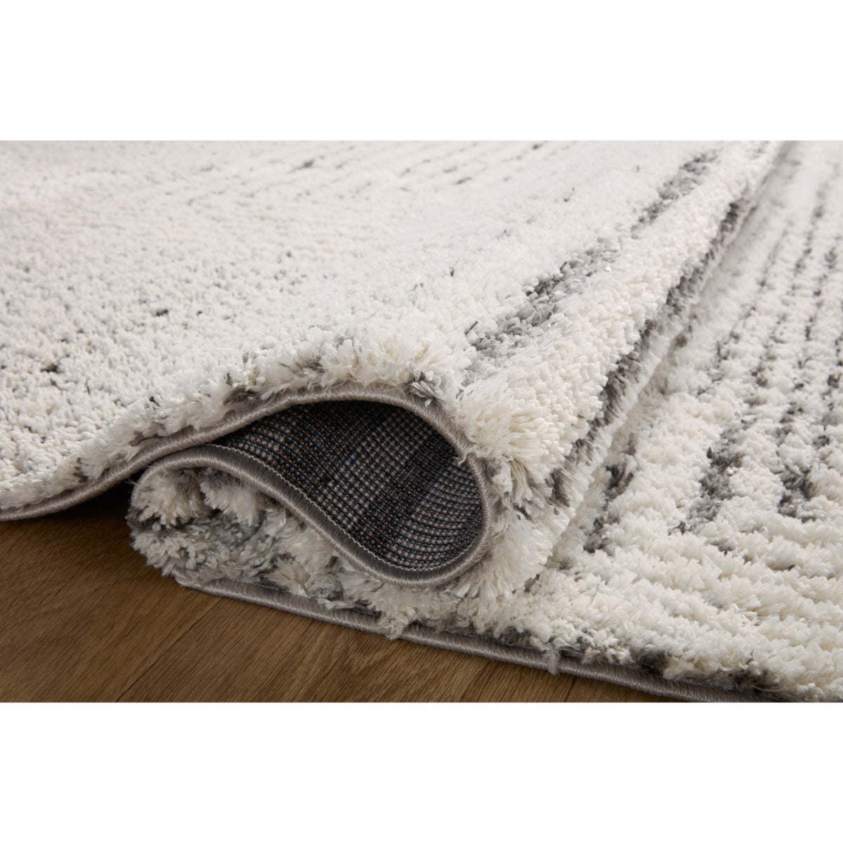 Loloi Levitt Shag Ivory/Grey Rug by Loloi