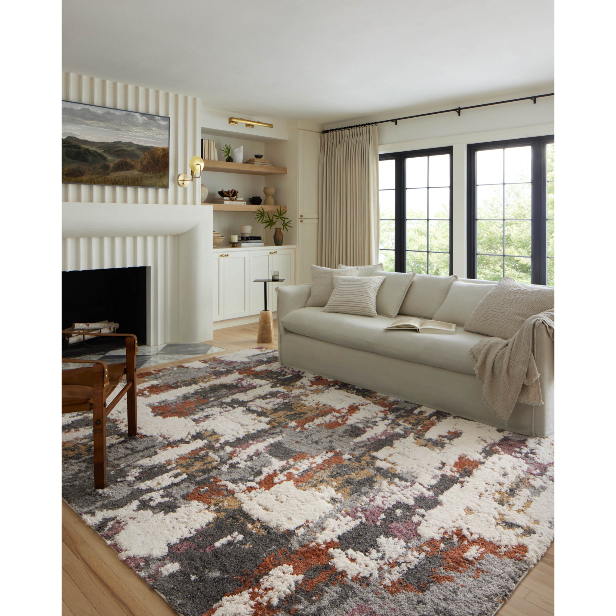 Loloi Levitt Shag Grey/Multi Rug