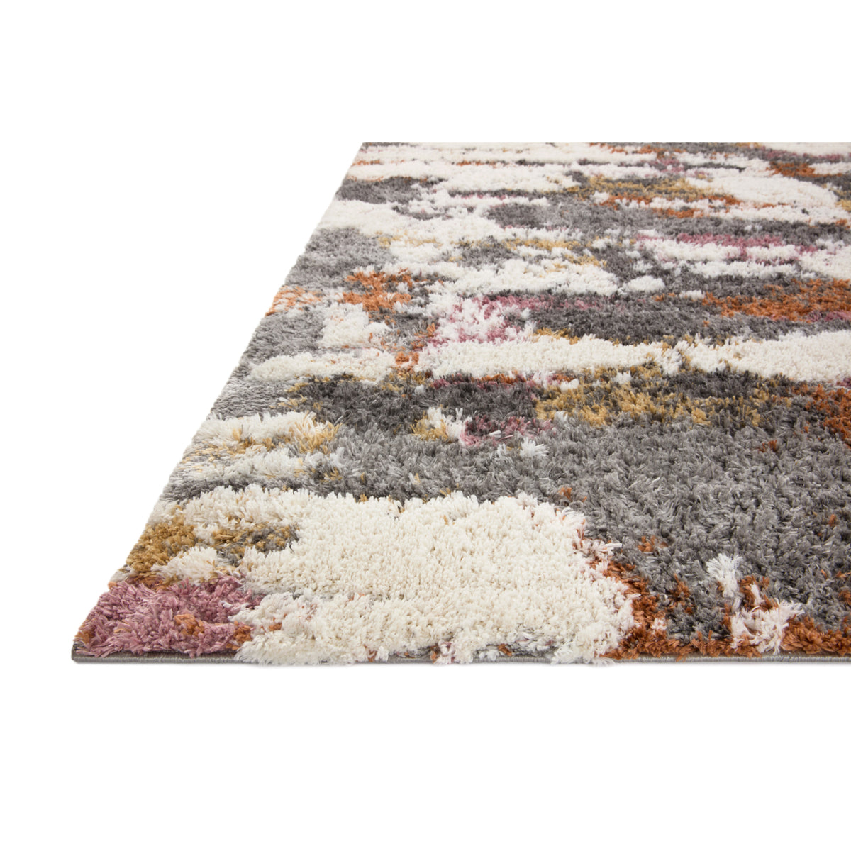 Loloi Levitt Shag Grey/Multi Rug by Loloi