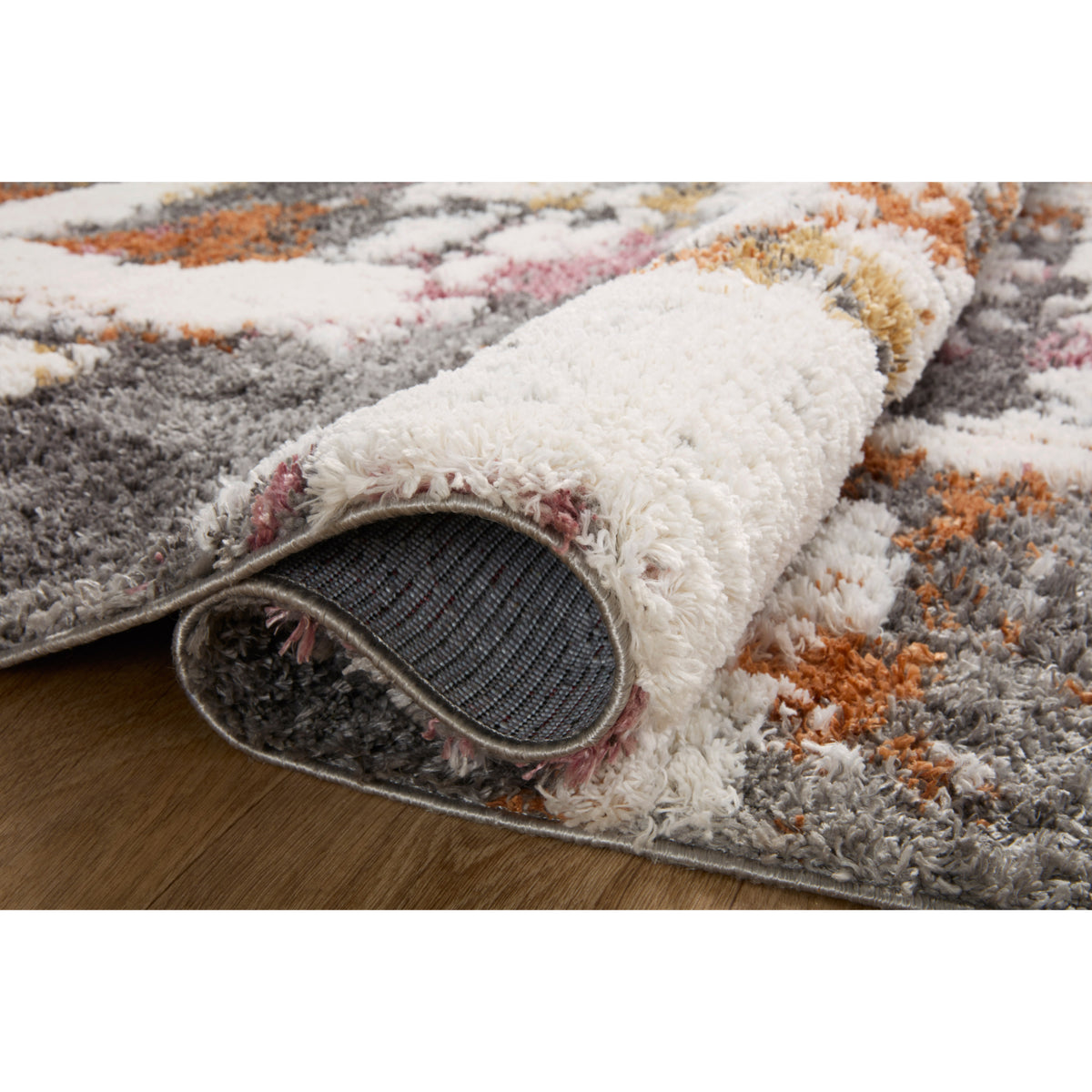 Loloi Levitt Shag Grey/Multi Rug by Loloi