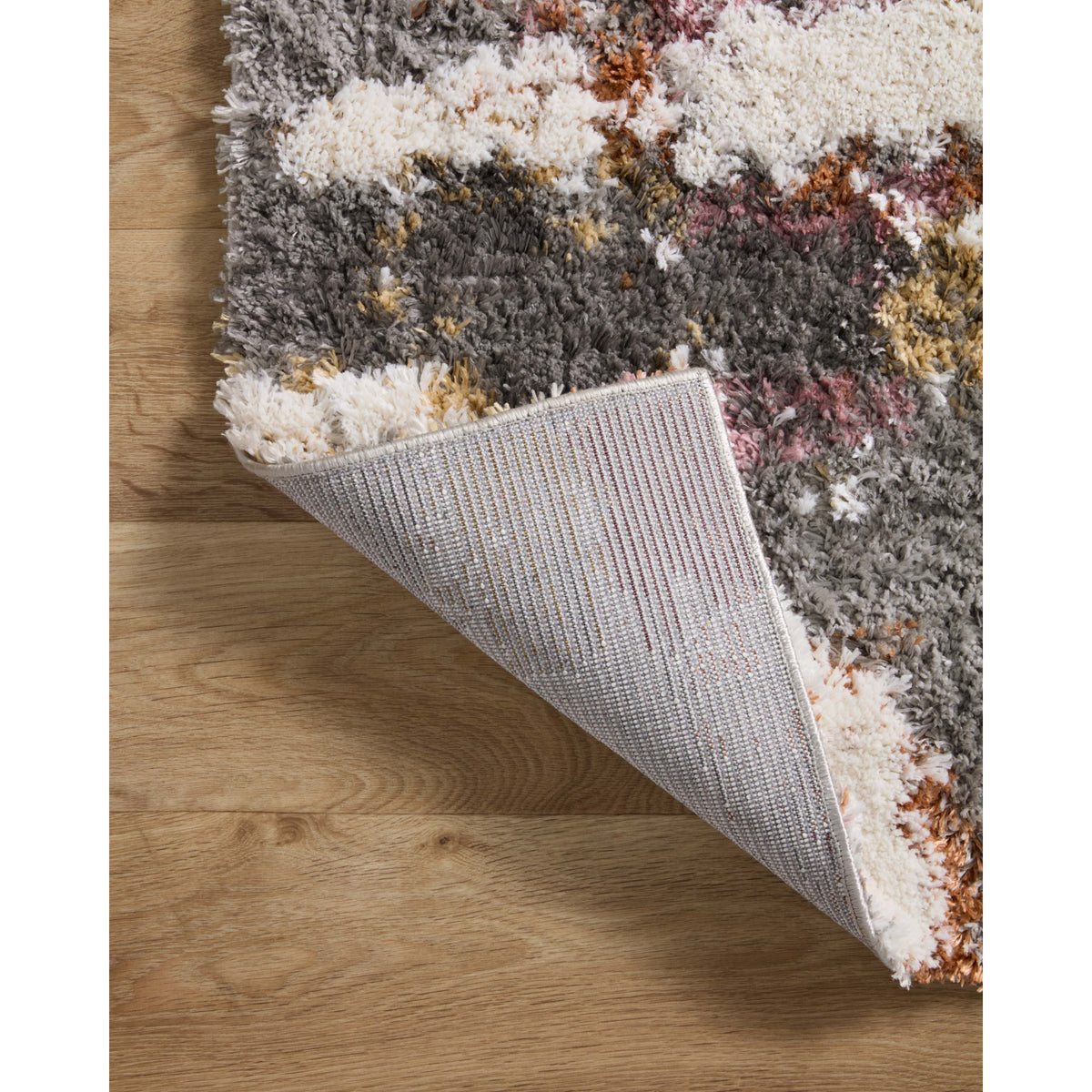 Loloi Levitt Shag Grey/Multi Rug by Loloi