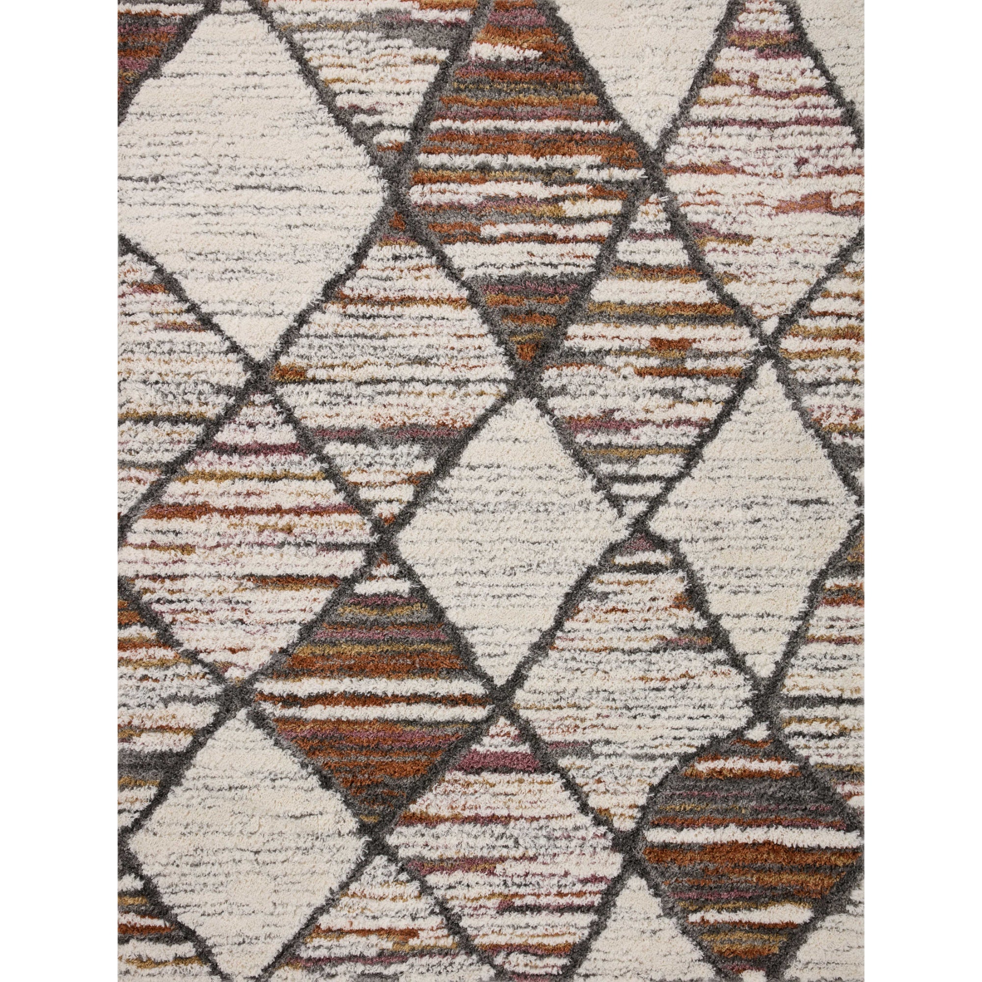 Loloi Levitt Shag Ivory/Fiesta Rug