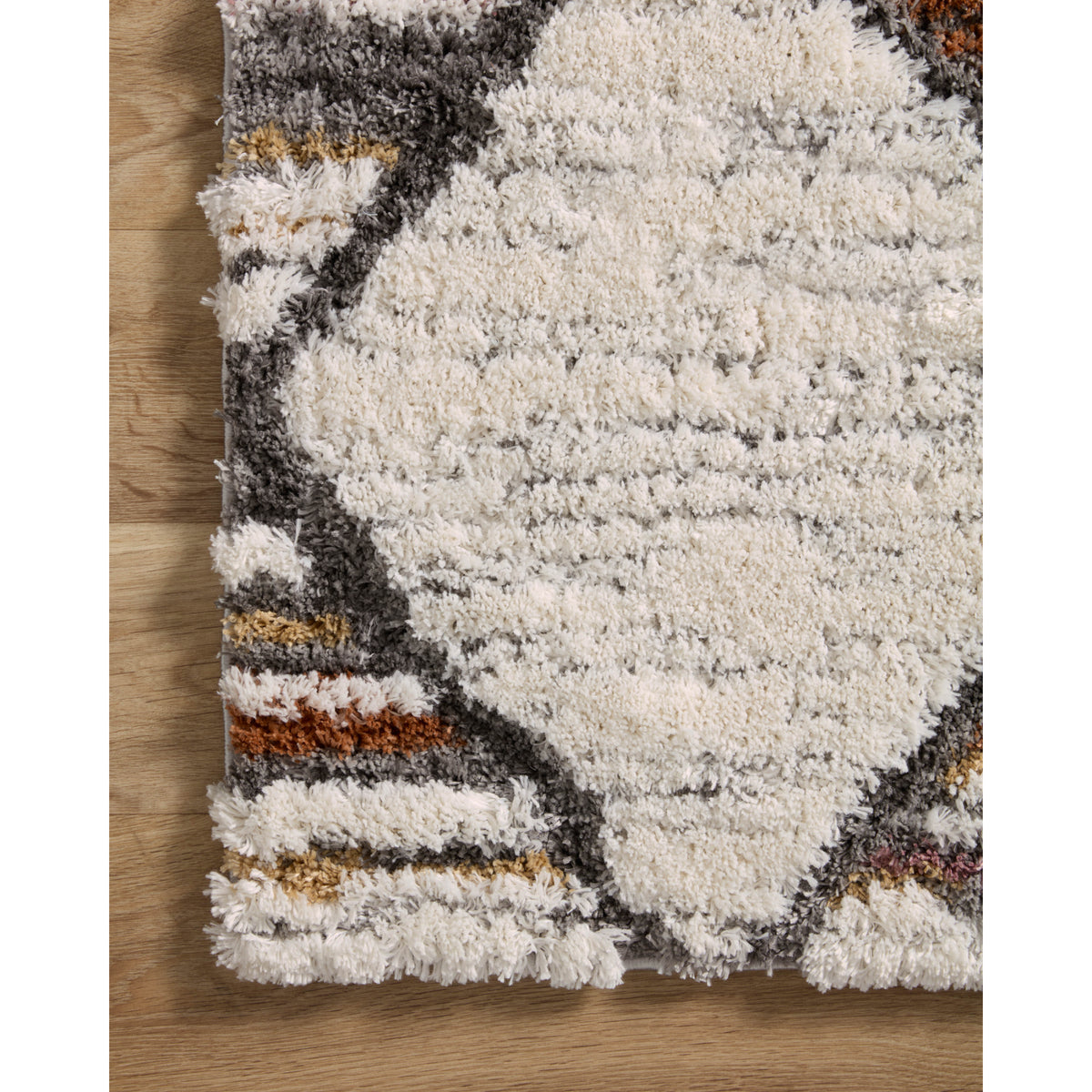 Loloi Levitt Shag Ivory/Fiesta Rug by Loloi