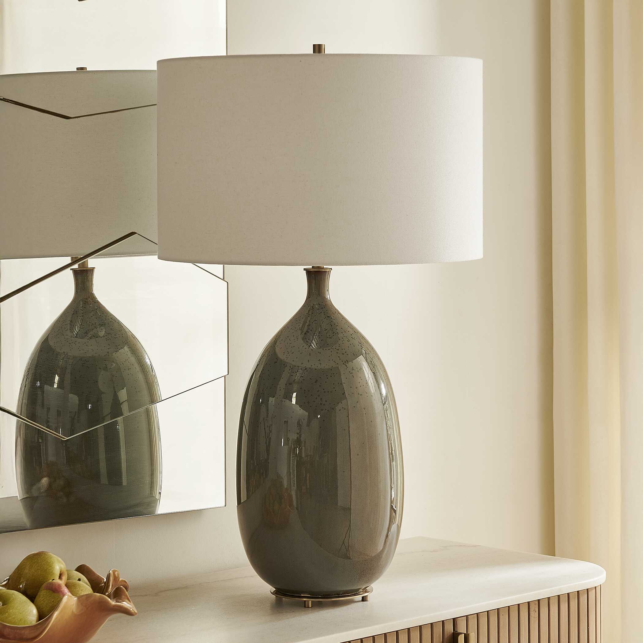 Uttermost Moultrie Warm Gray Table Lamp