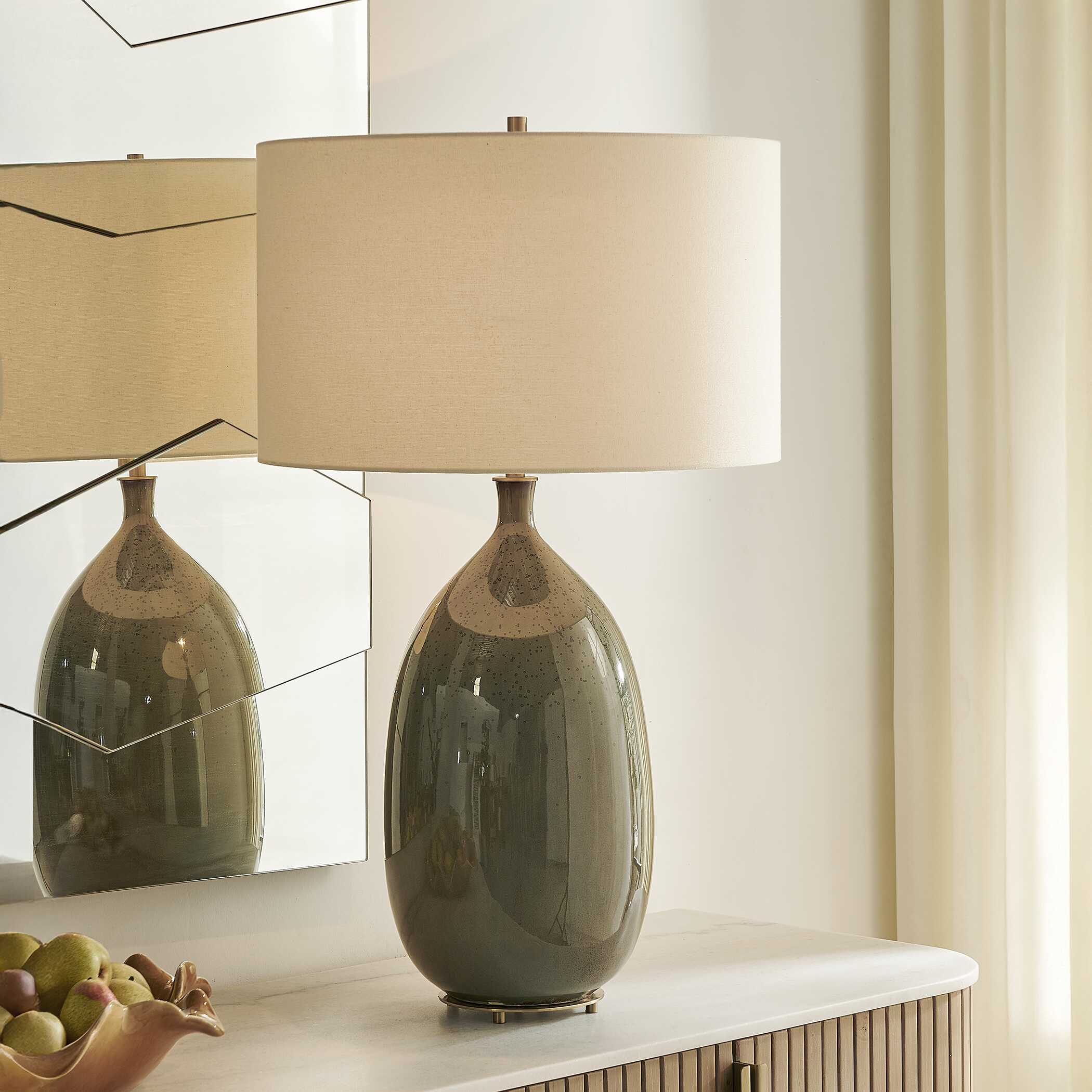 Uttermost Moultrie Warm Gray Table Lamp