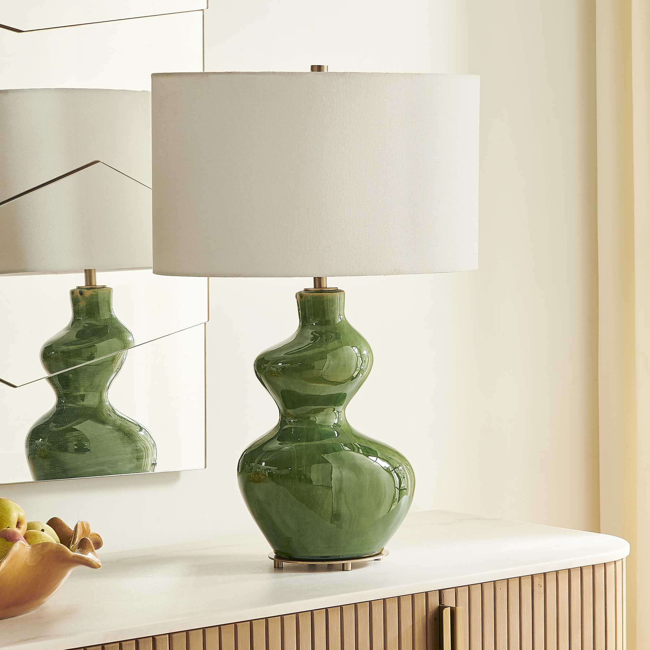 Uttermost Esall Dark Green Table Lamp