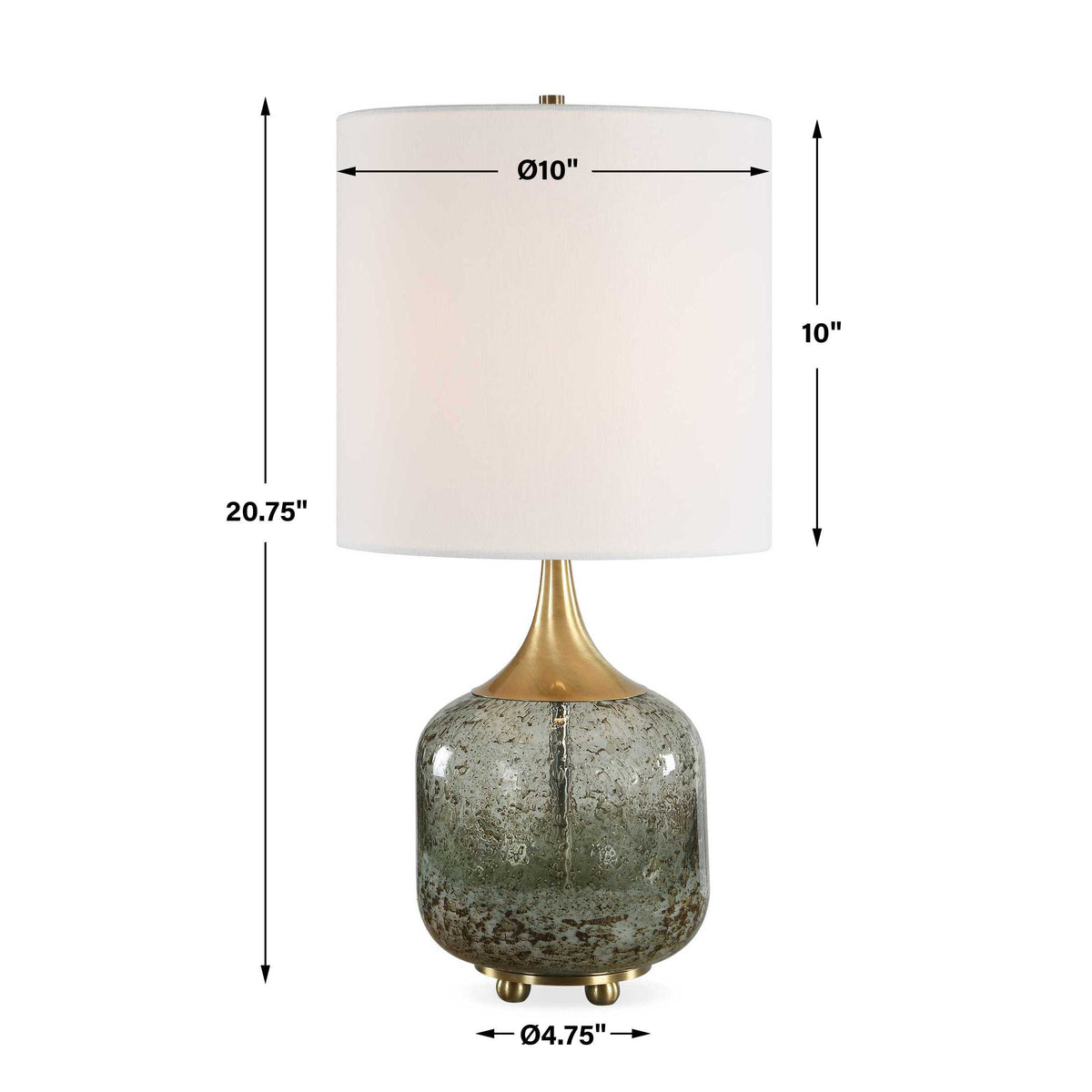 Uttermost Glenn Mottled Glass Table Lamp by Uttermost