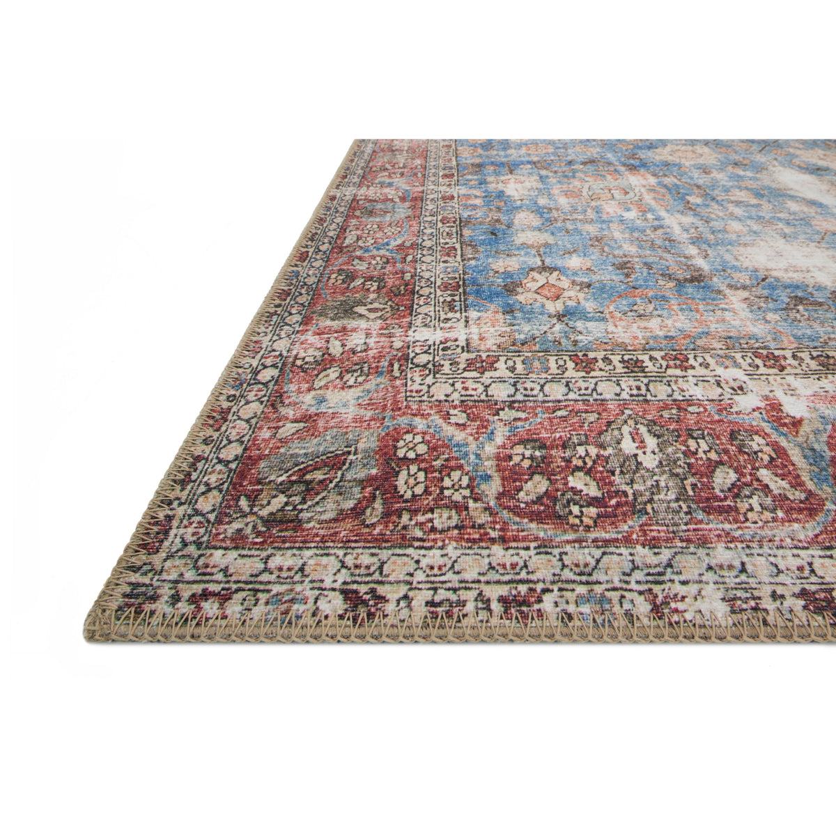 Loloi Loren Blue/Brick Rug by Loloi