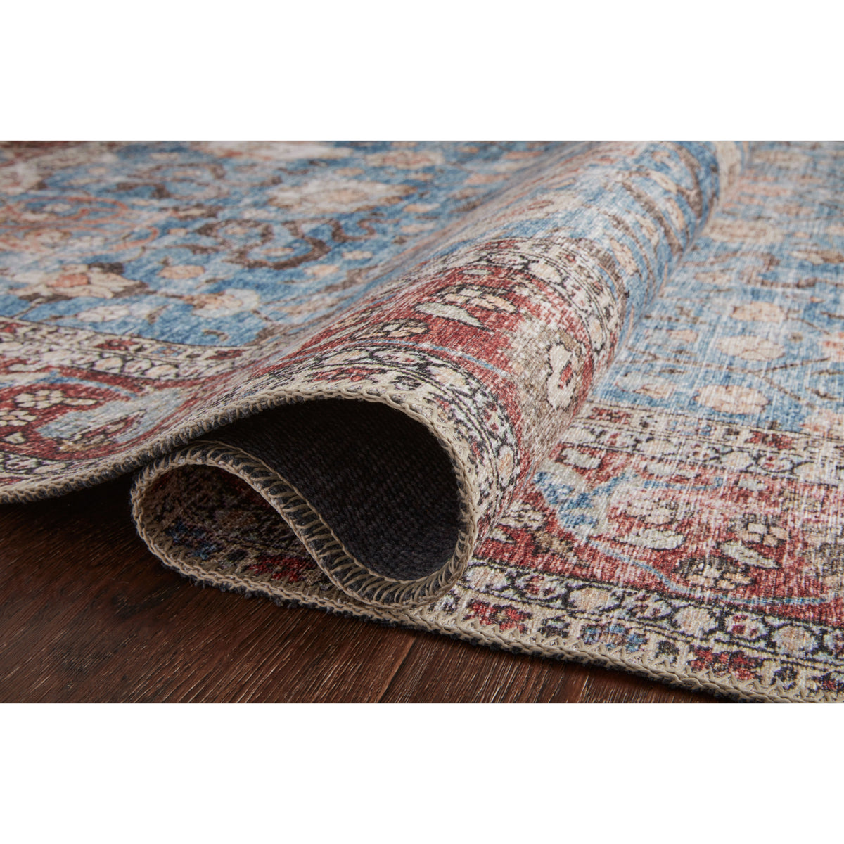 Loloi Loren Blue/Brick Rug by Loloi