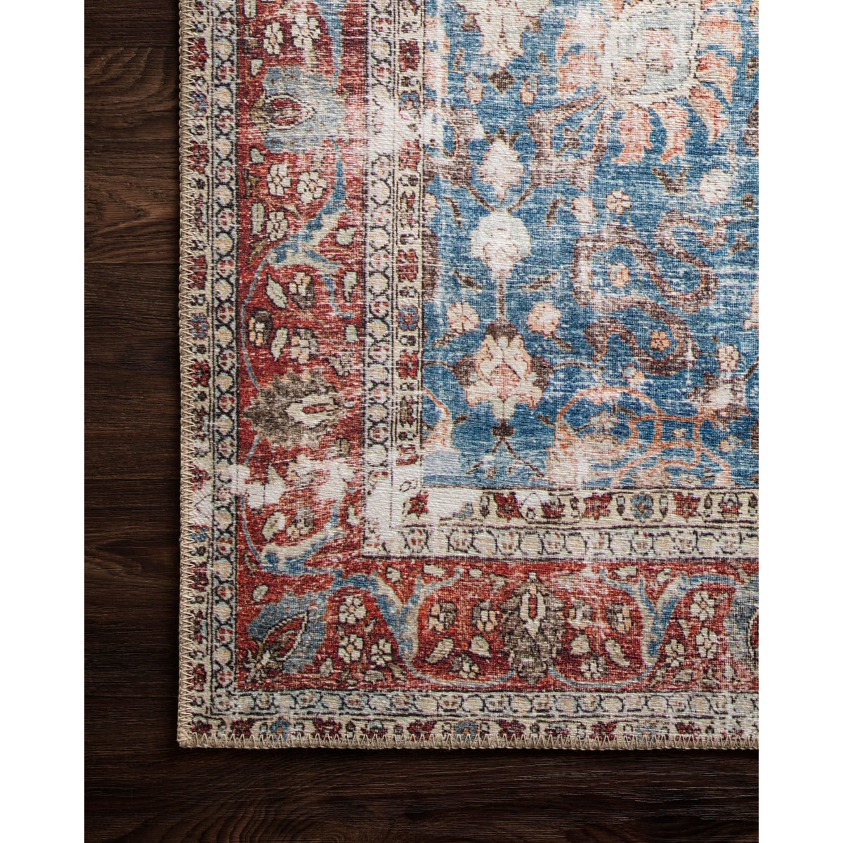 Loloi Loren Blue/Brick Rug by Loloi