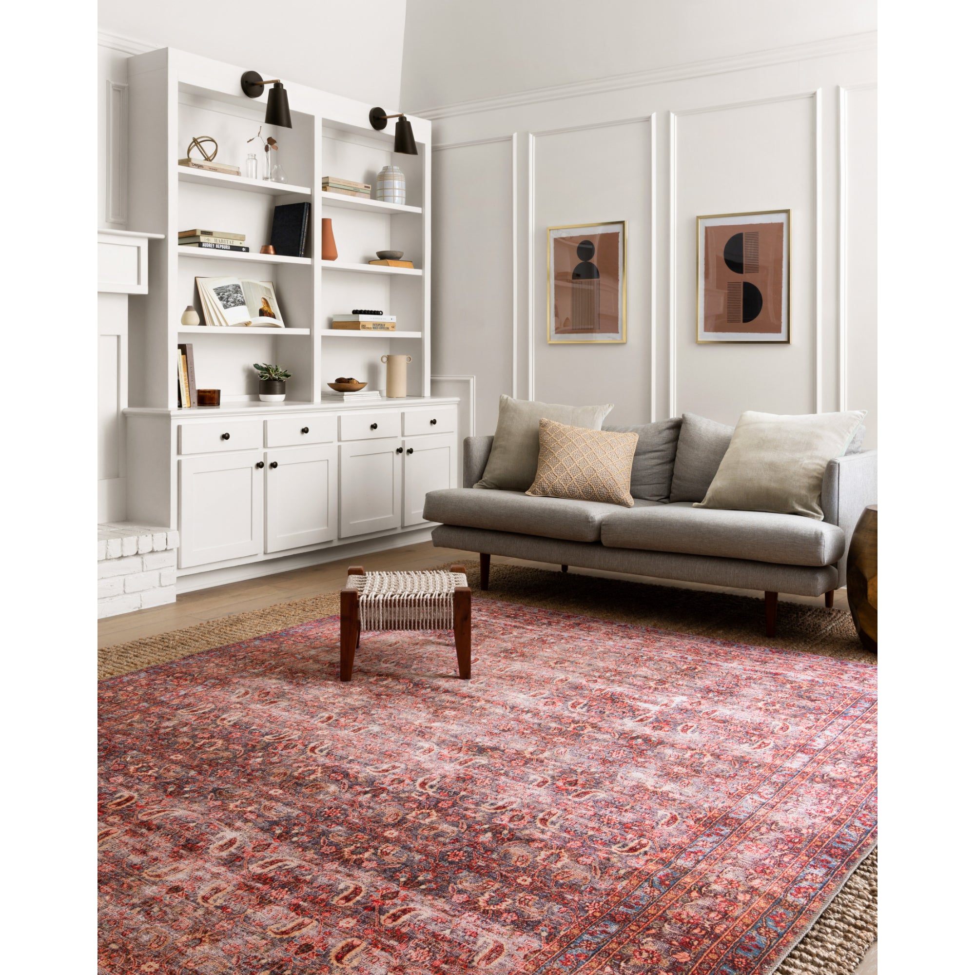Loloi Loren Eggplant/Crimson Rug