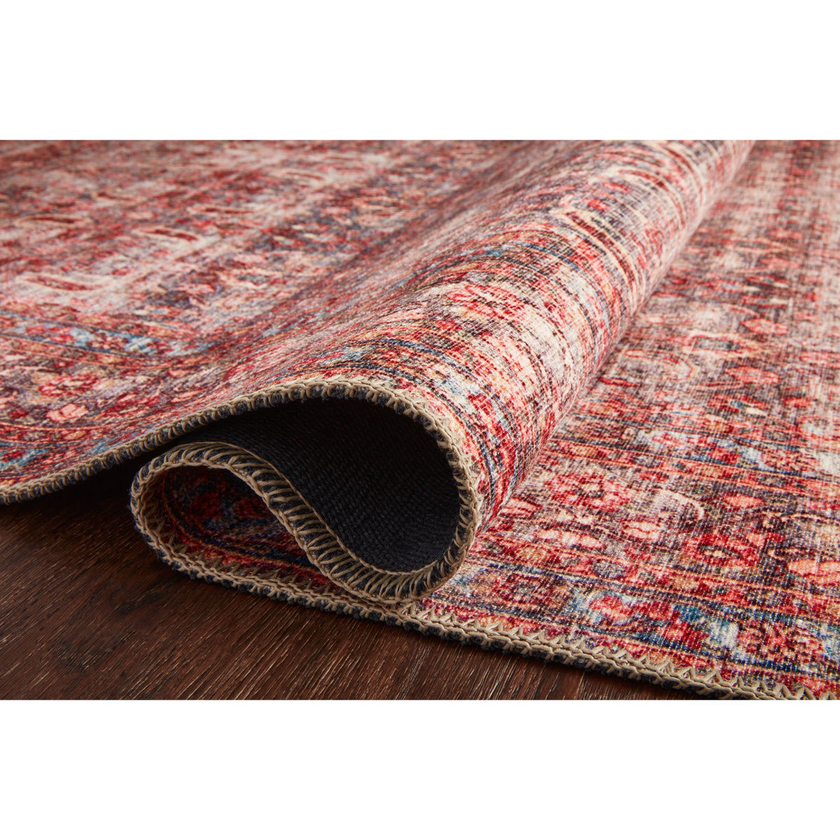 Loloi Loren Eggplant/Crimson Rug by Loloi
