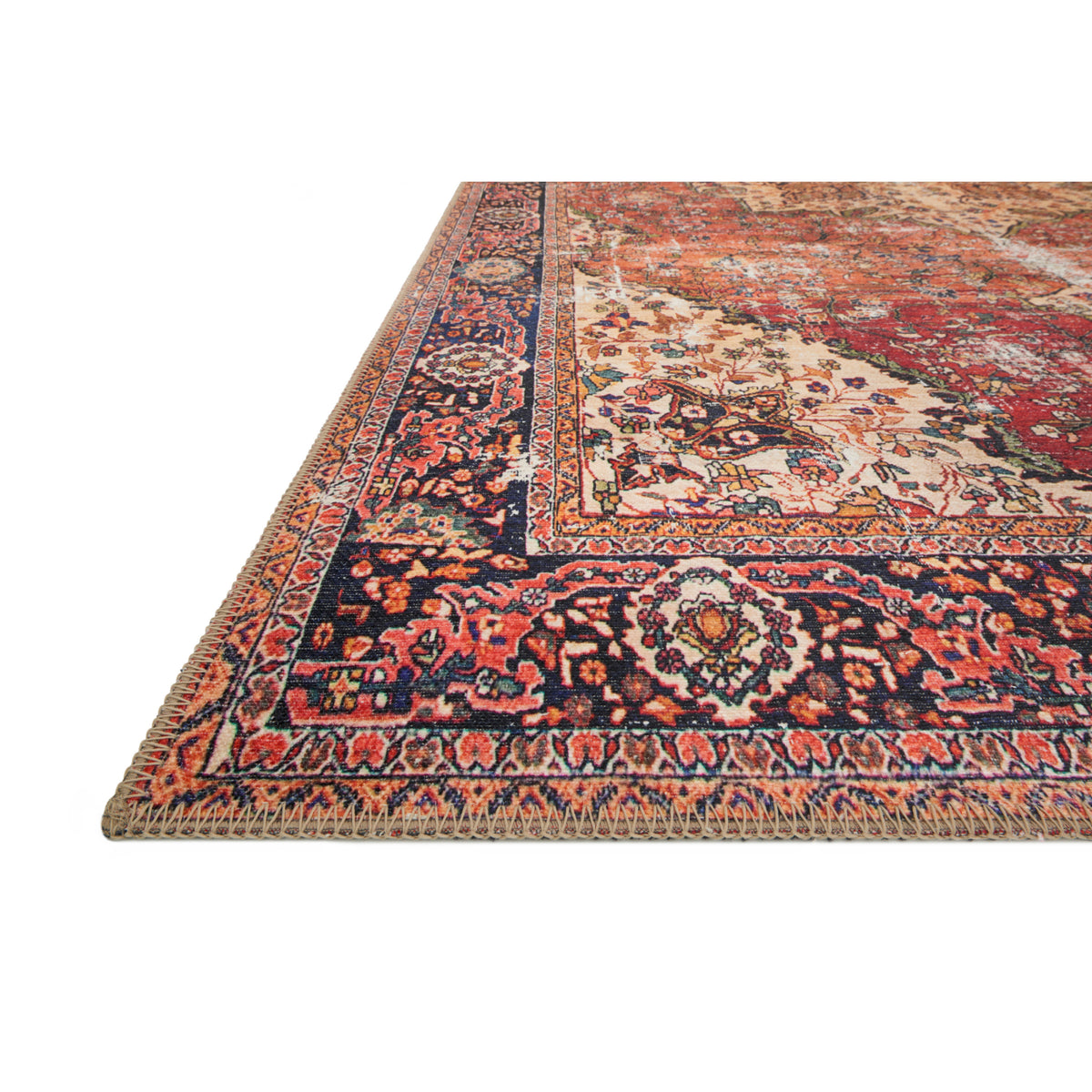 Loloi Loren Red/Navy Rug by Loloi