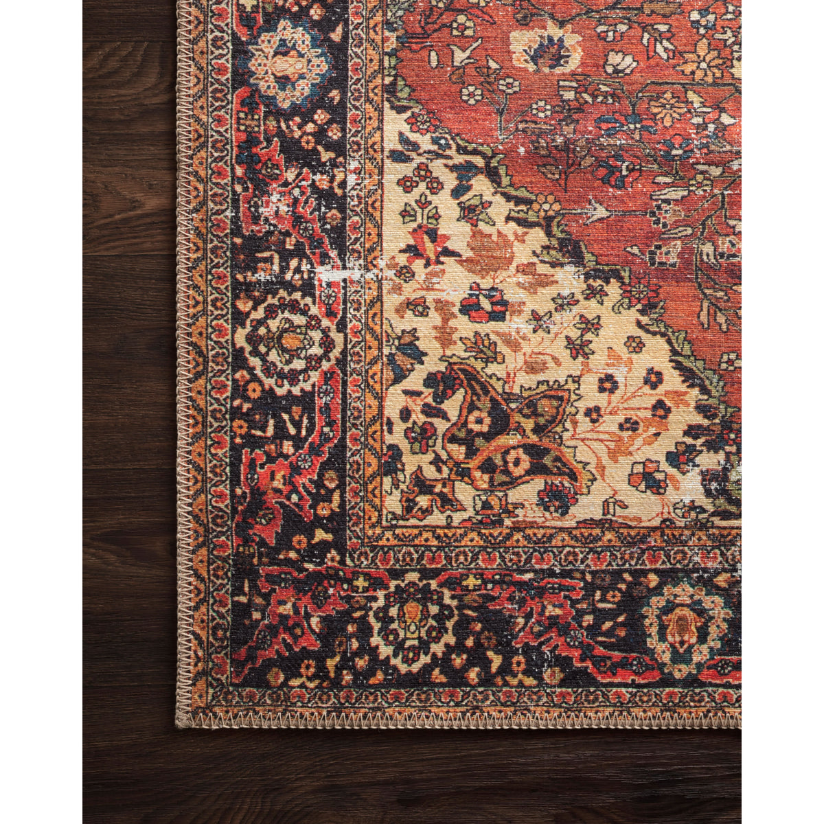 Loloi Loren Red/Navy Rug by Loloi