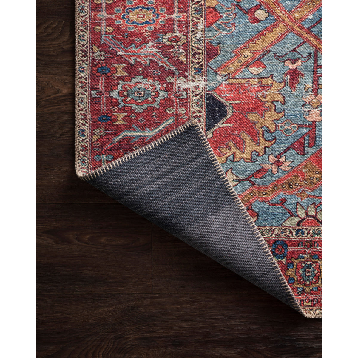 Loloi Loren Blue/Red Rug by Loloi