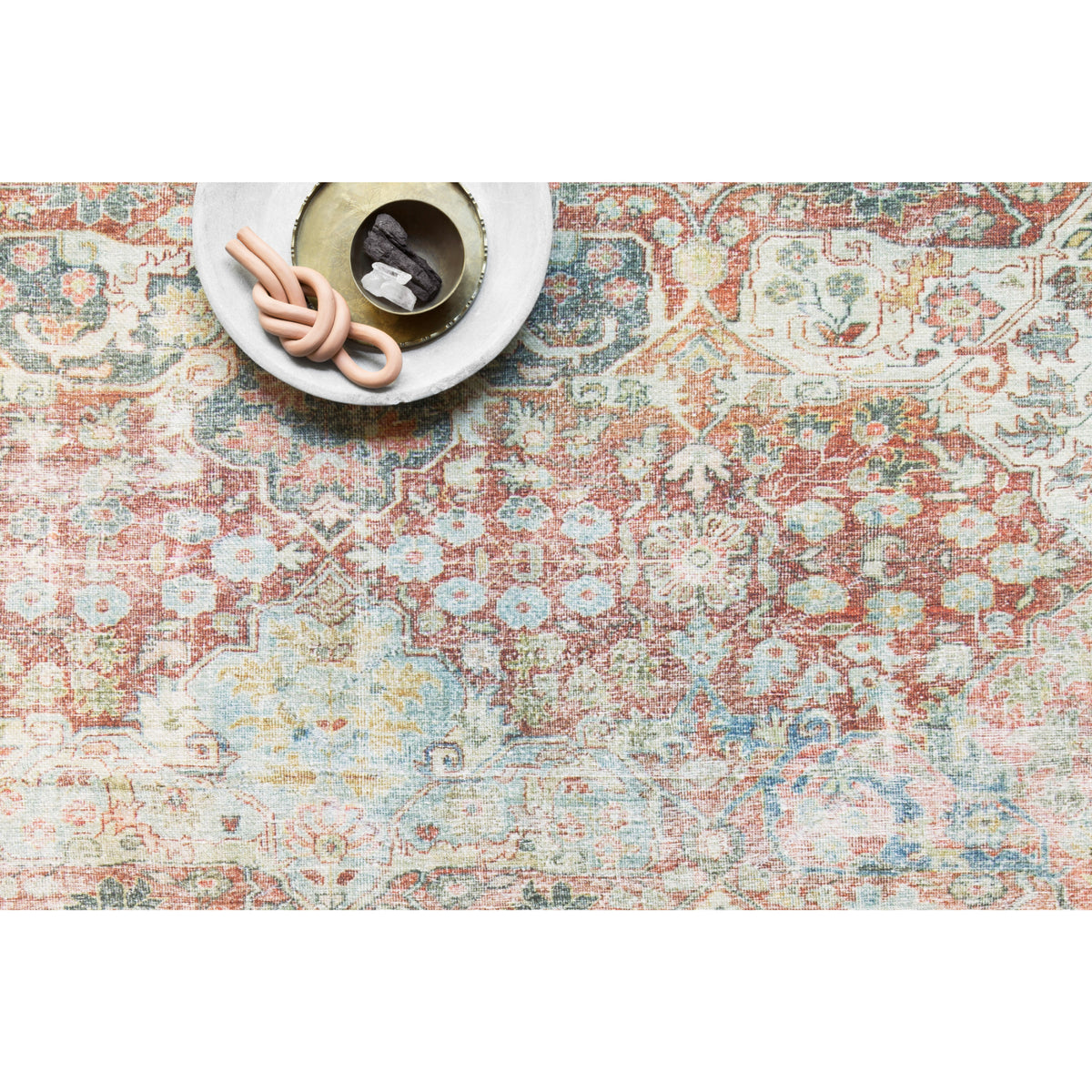 Loloi Loren Brick/Multi Rug by Loloi