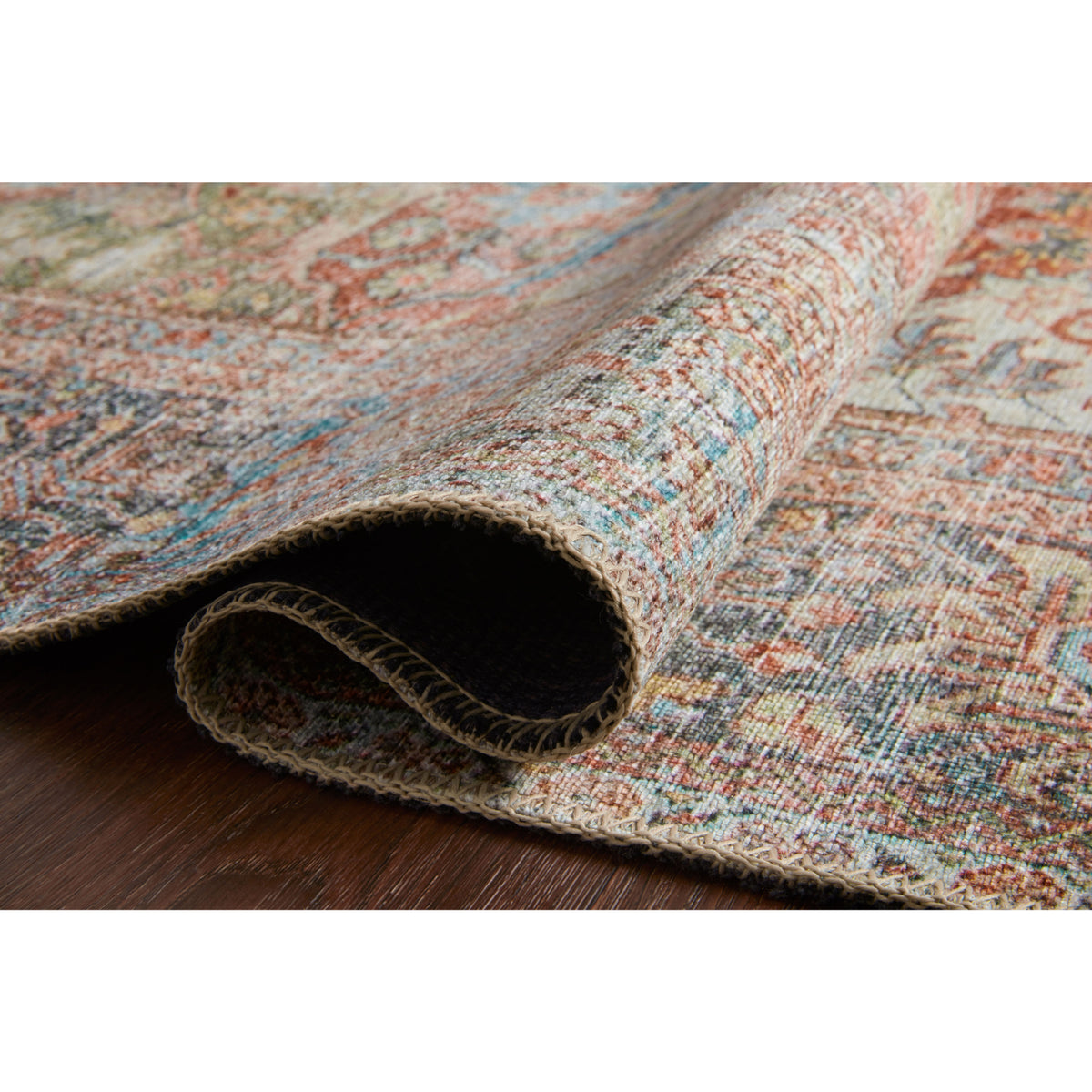 Loloi Loren Brick/Multi Rug by Loloi