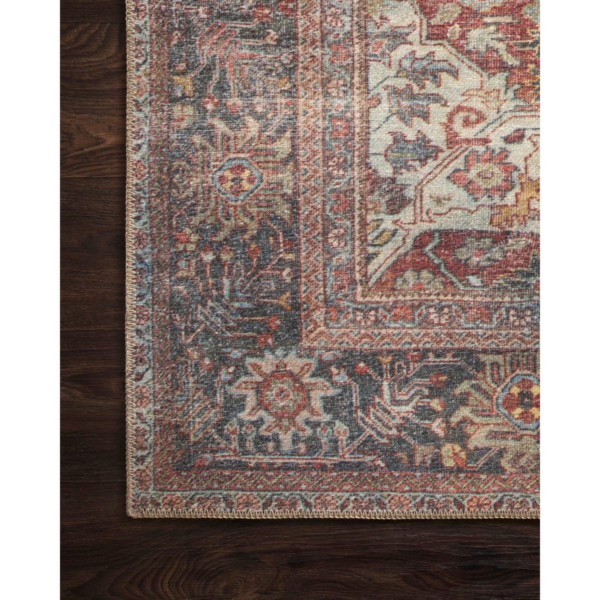 Loloi Loren Brick/Multi Rug by Loloi