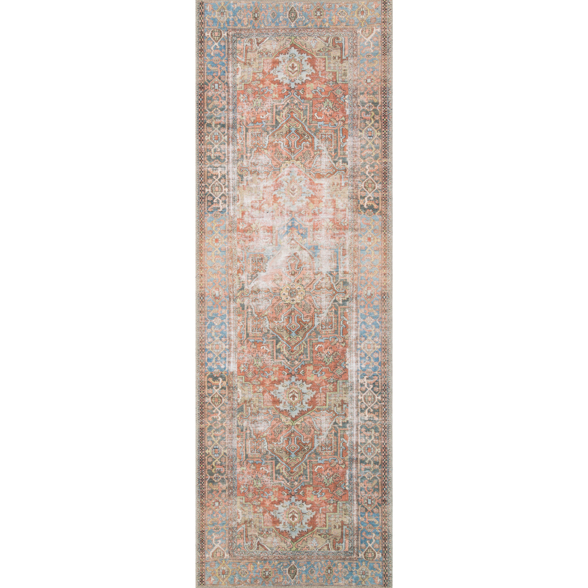 Loloi Loren Terracotta/Sky Rug by Loloi