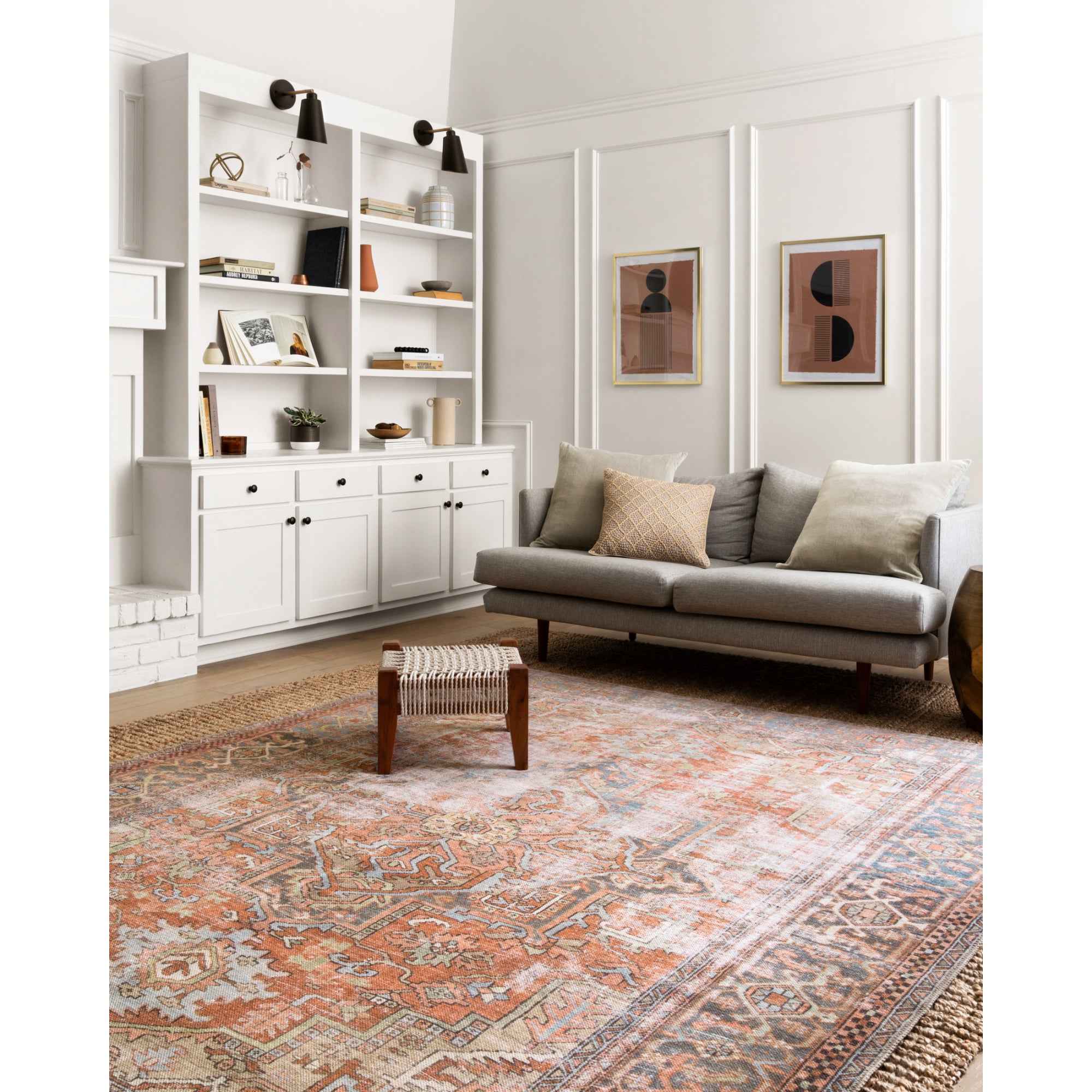 Loloi Loren Terracotta/Sky Rug