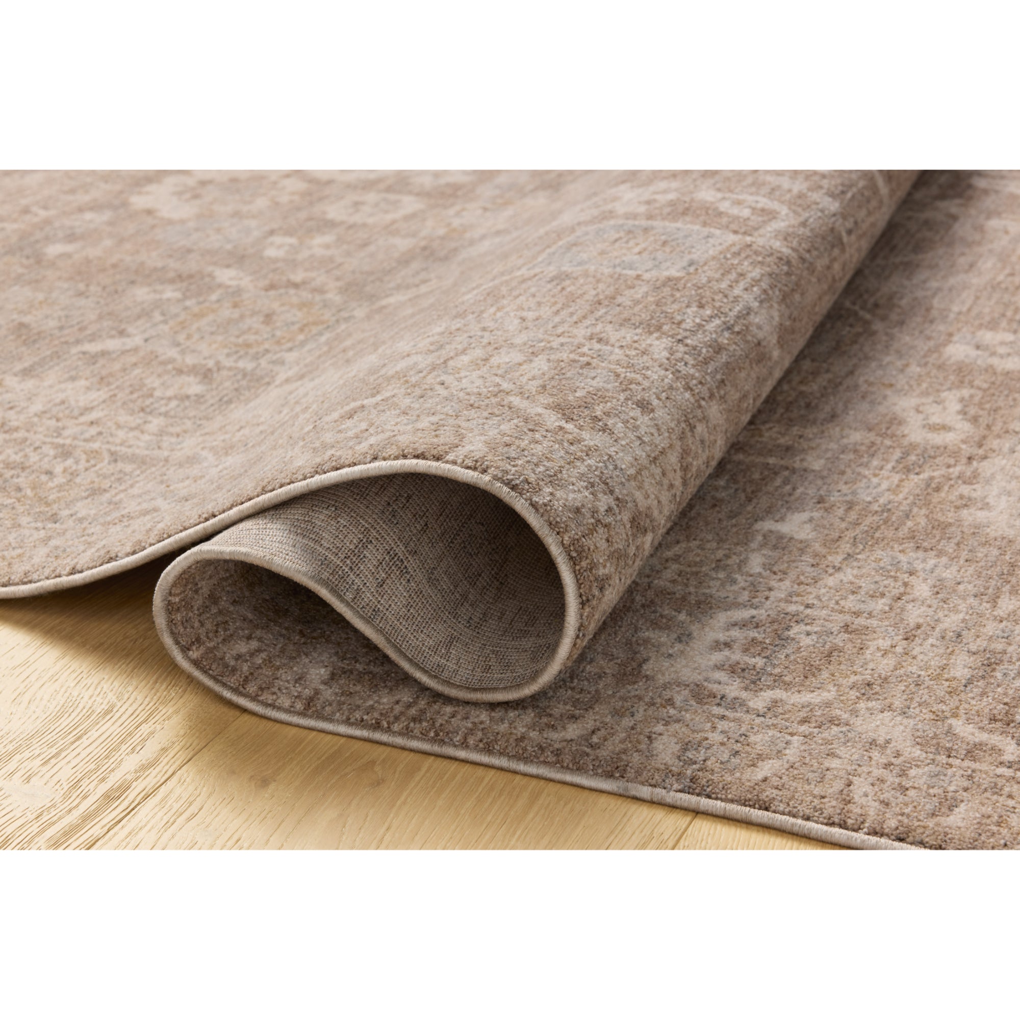 Chris Loves Julia x Loloi Louisa Taupe/Ivory Rug