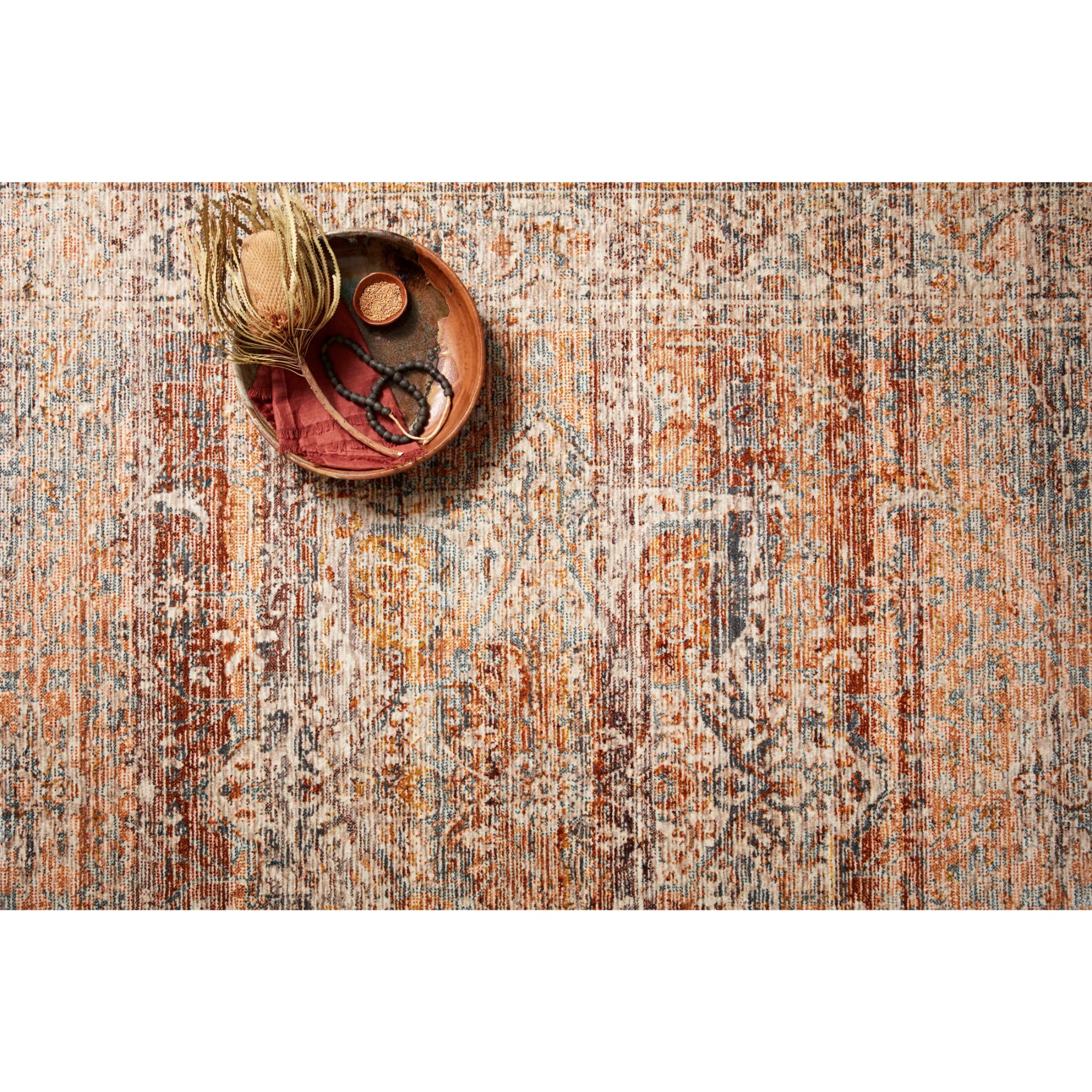Loloi Lourdes Tangerine/Ocean Rug